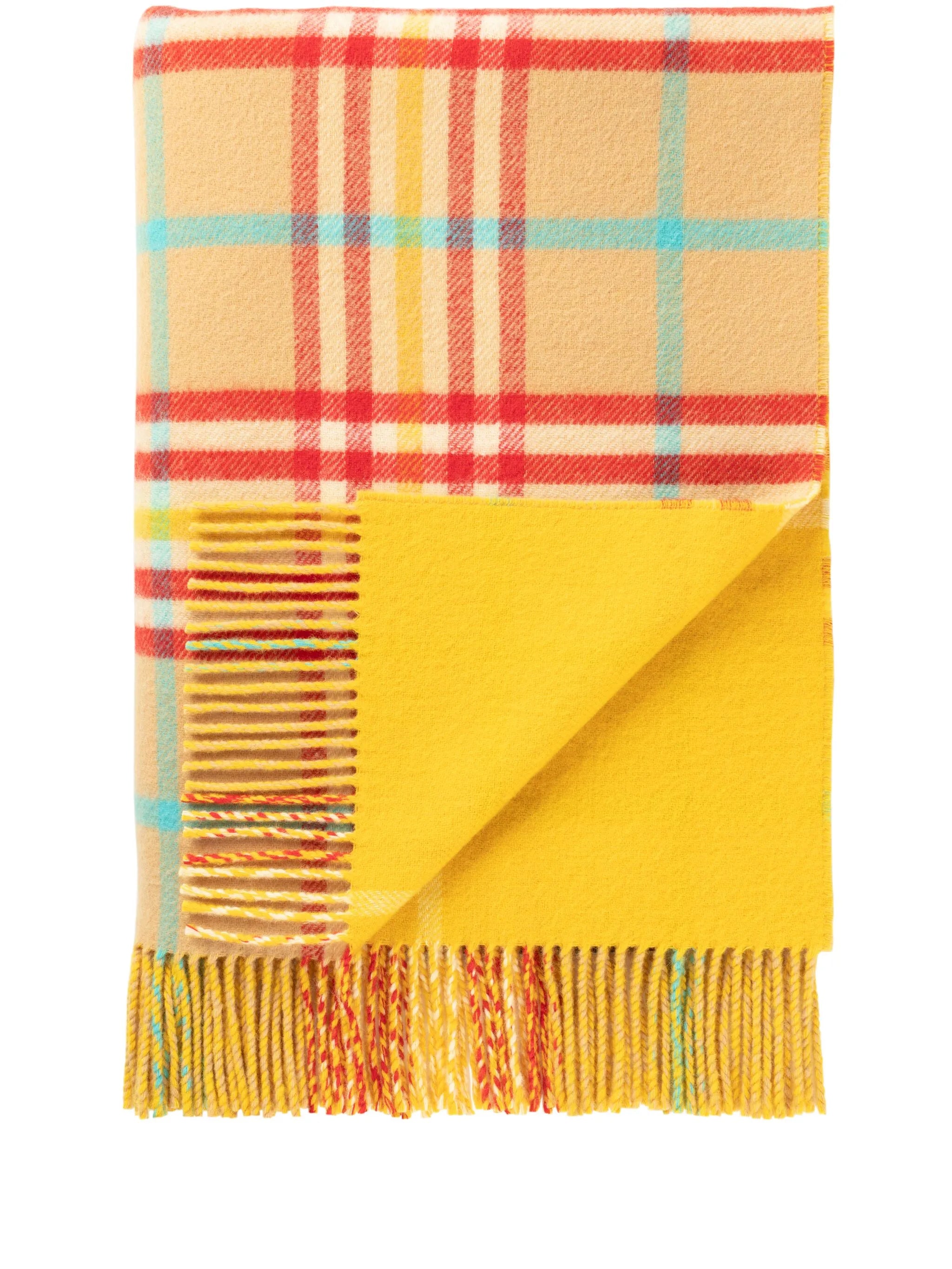 double-face lambswool throw