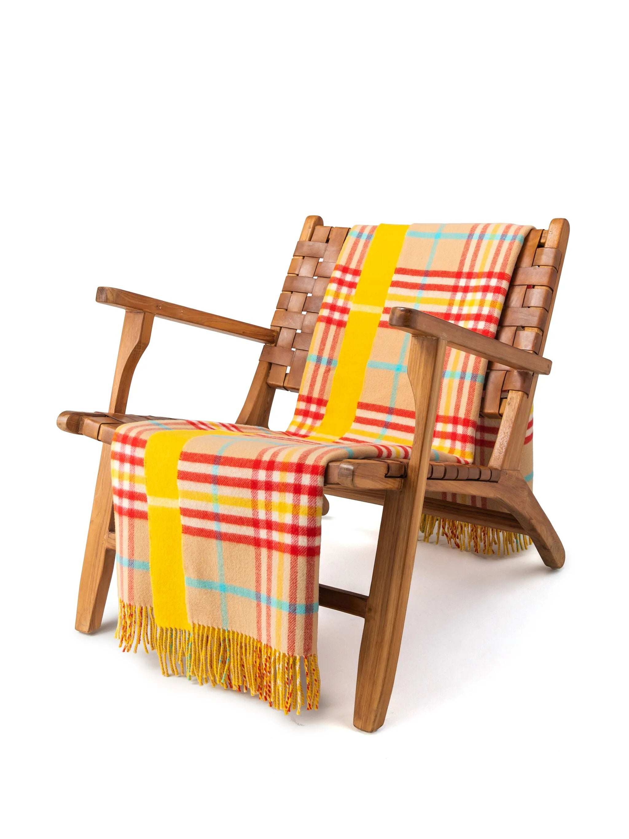 double-face lambswool throw
