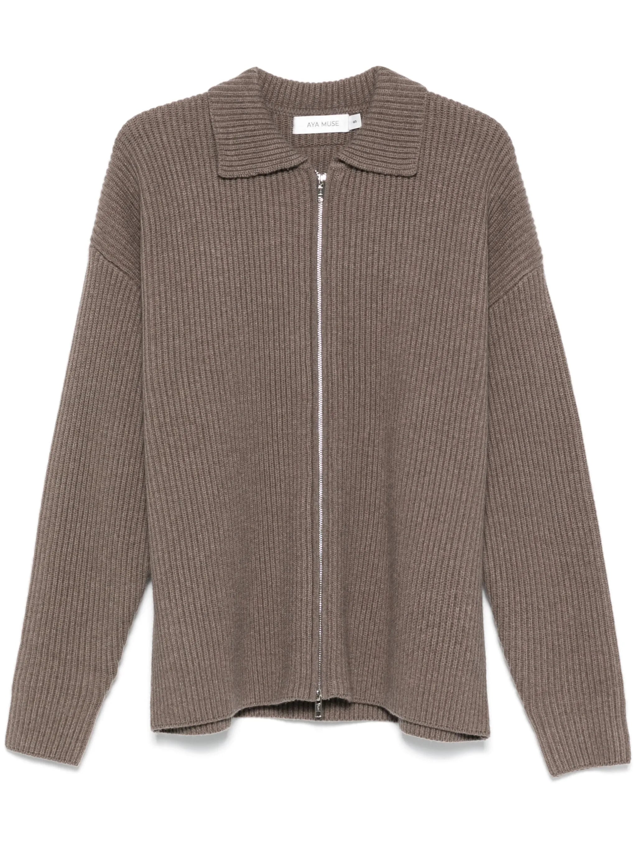 ribbed cardigan