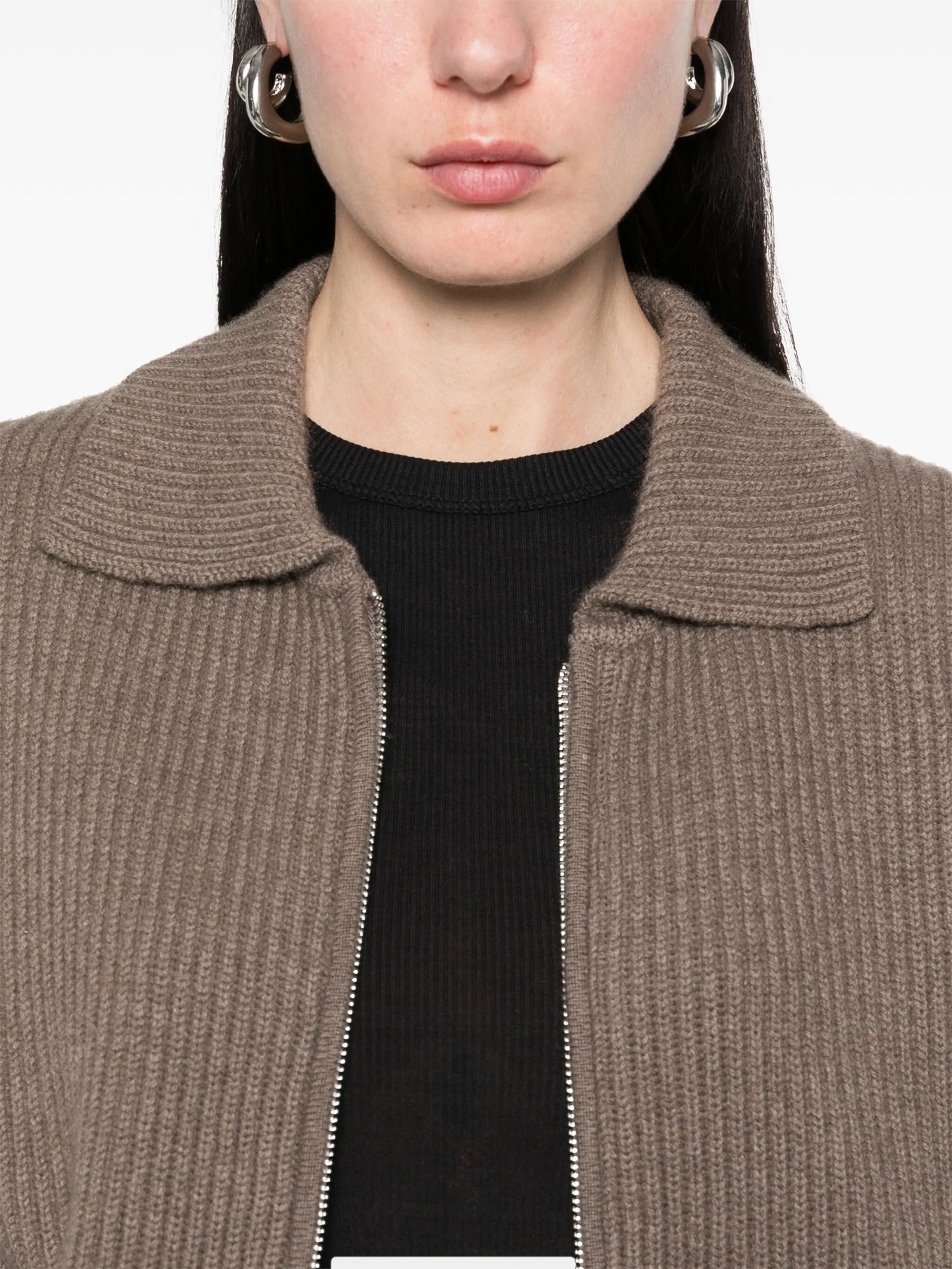 ribbed cardigan