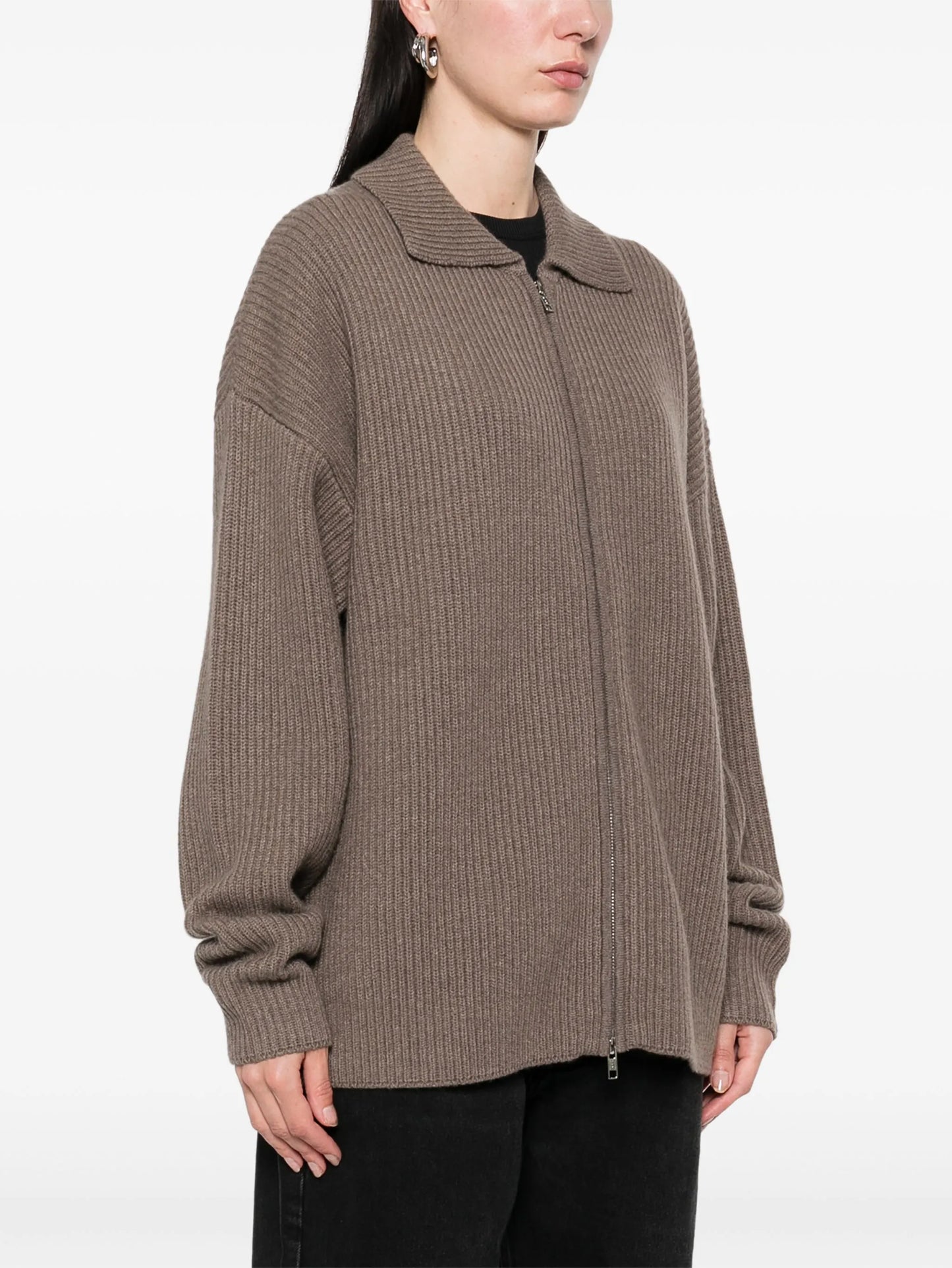 ribbed cardigan