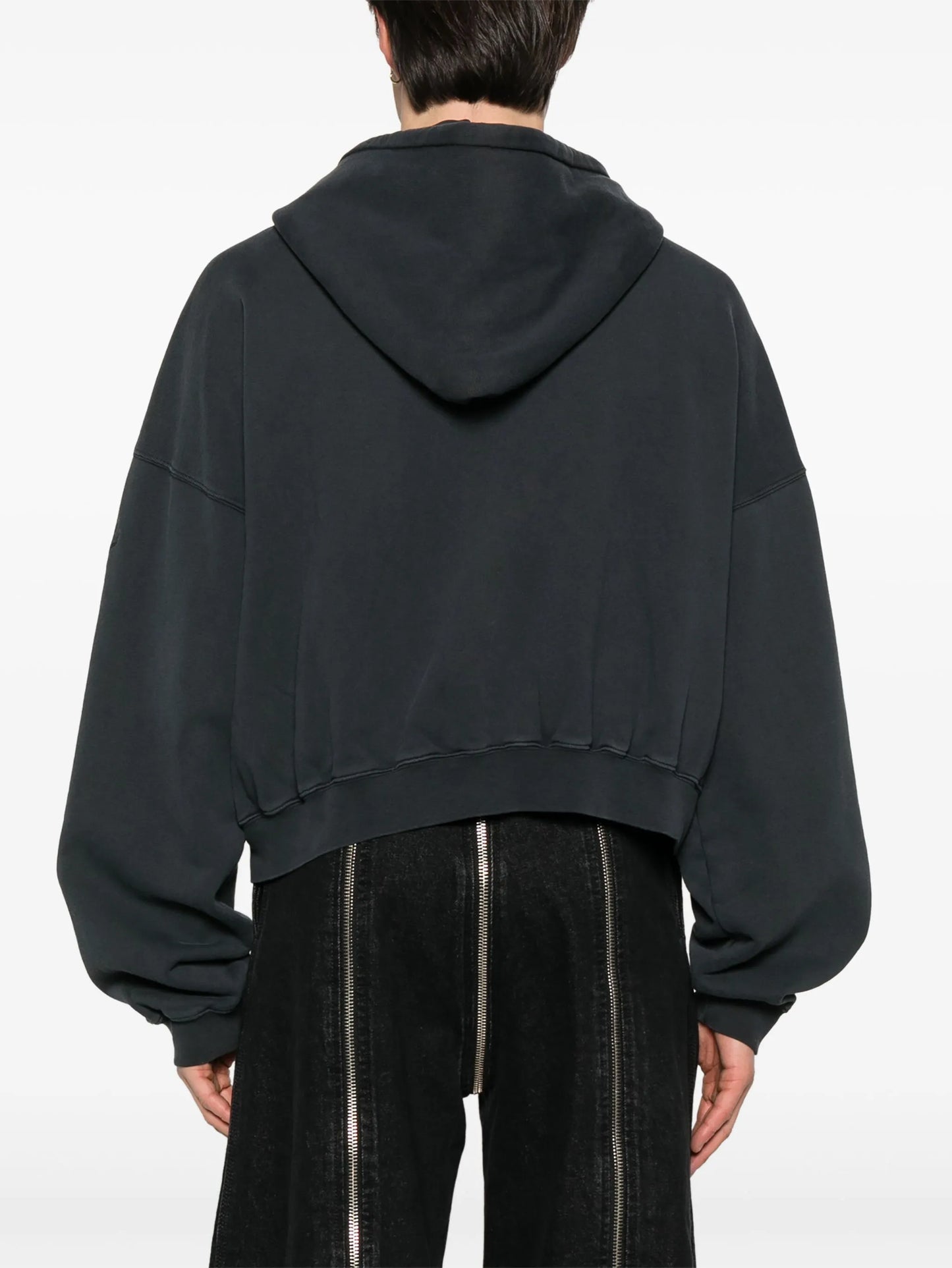 washed-out zip hoodie