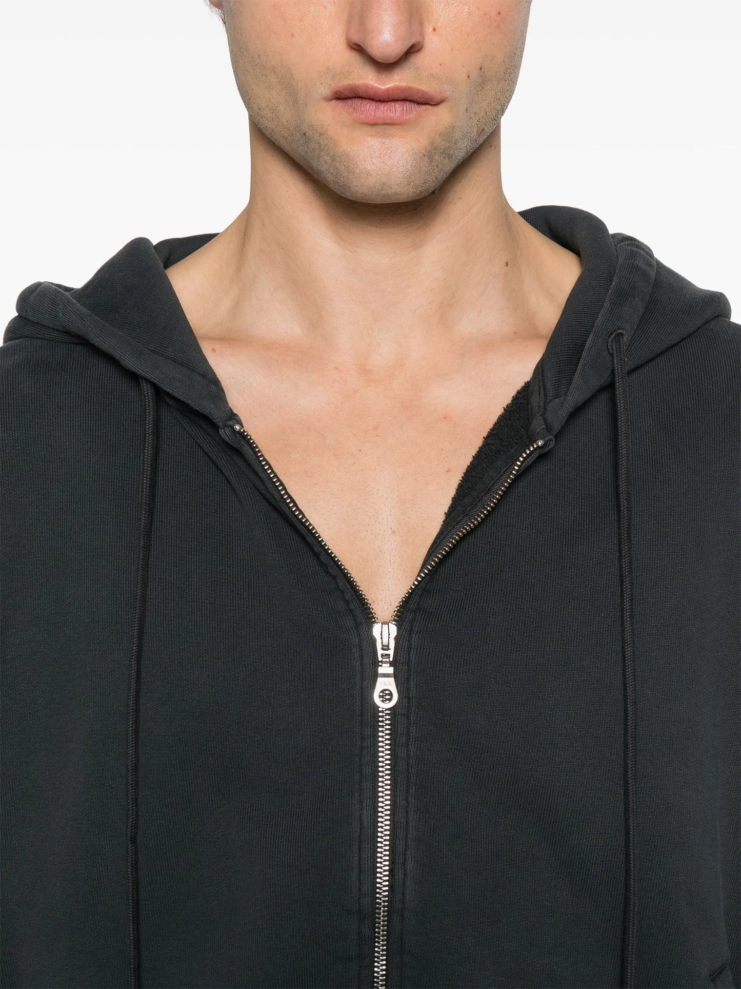 washed-out zip hoodie