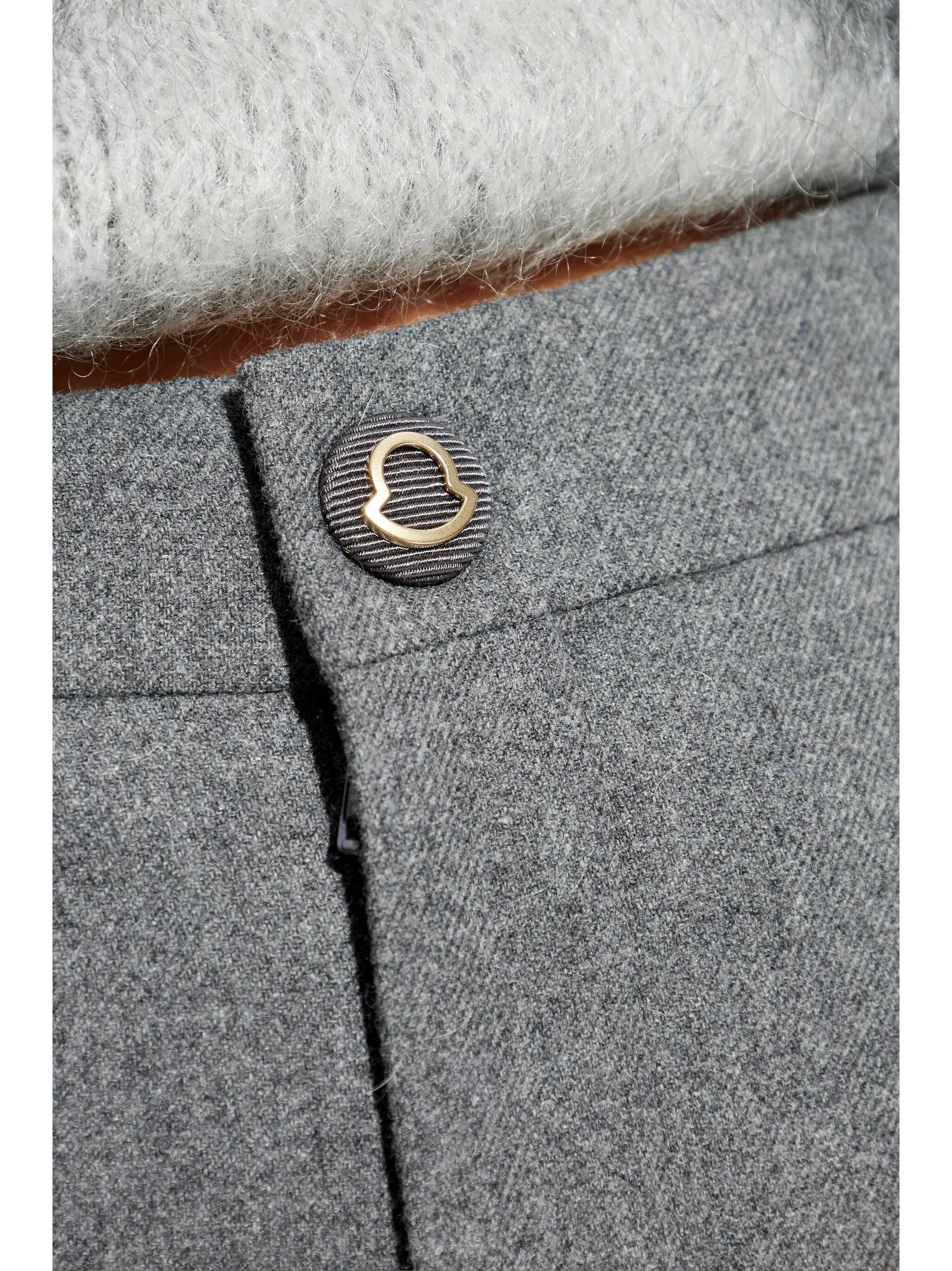 pressed-crease trousers