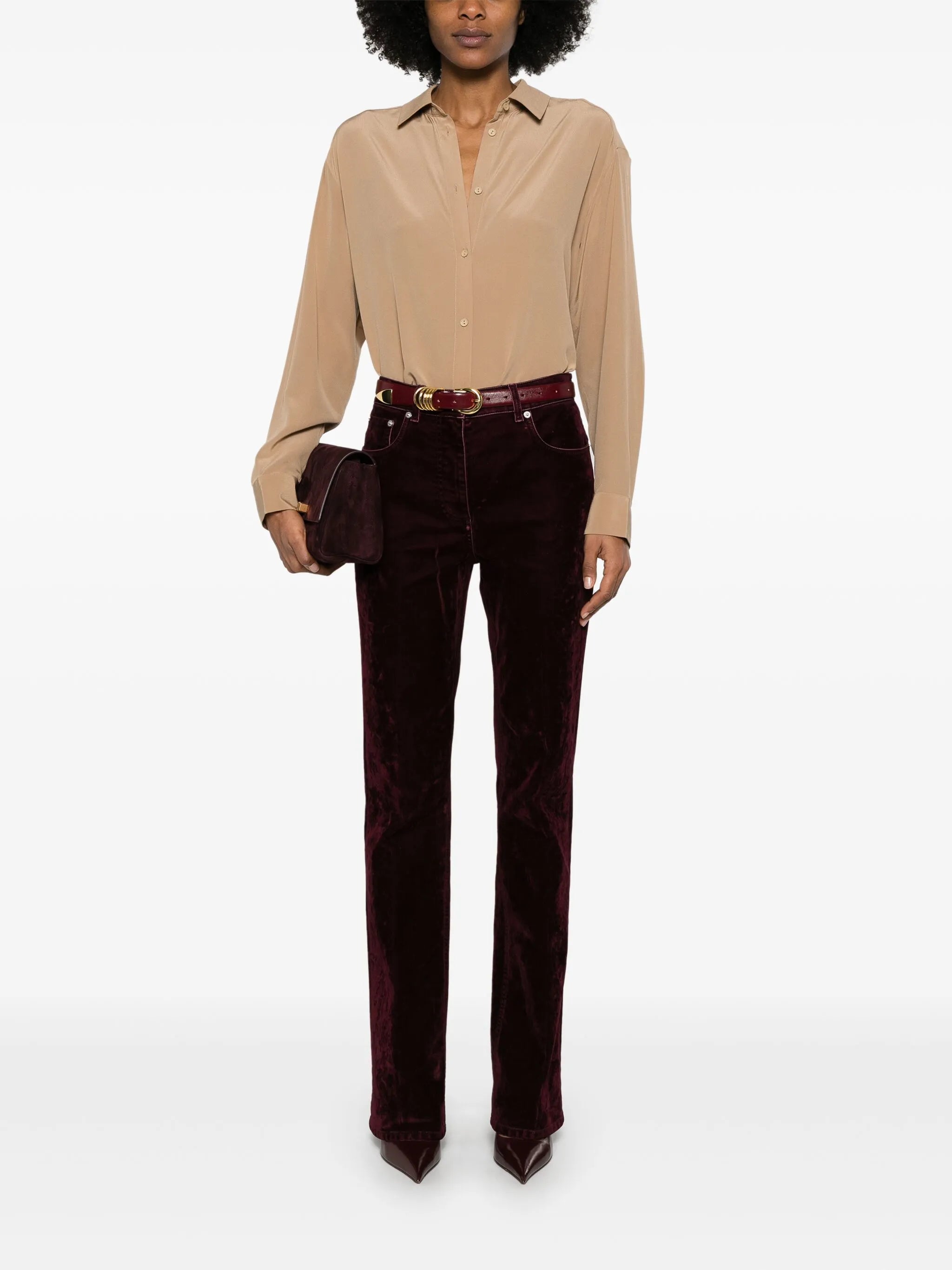 velvet trousers