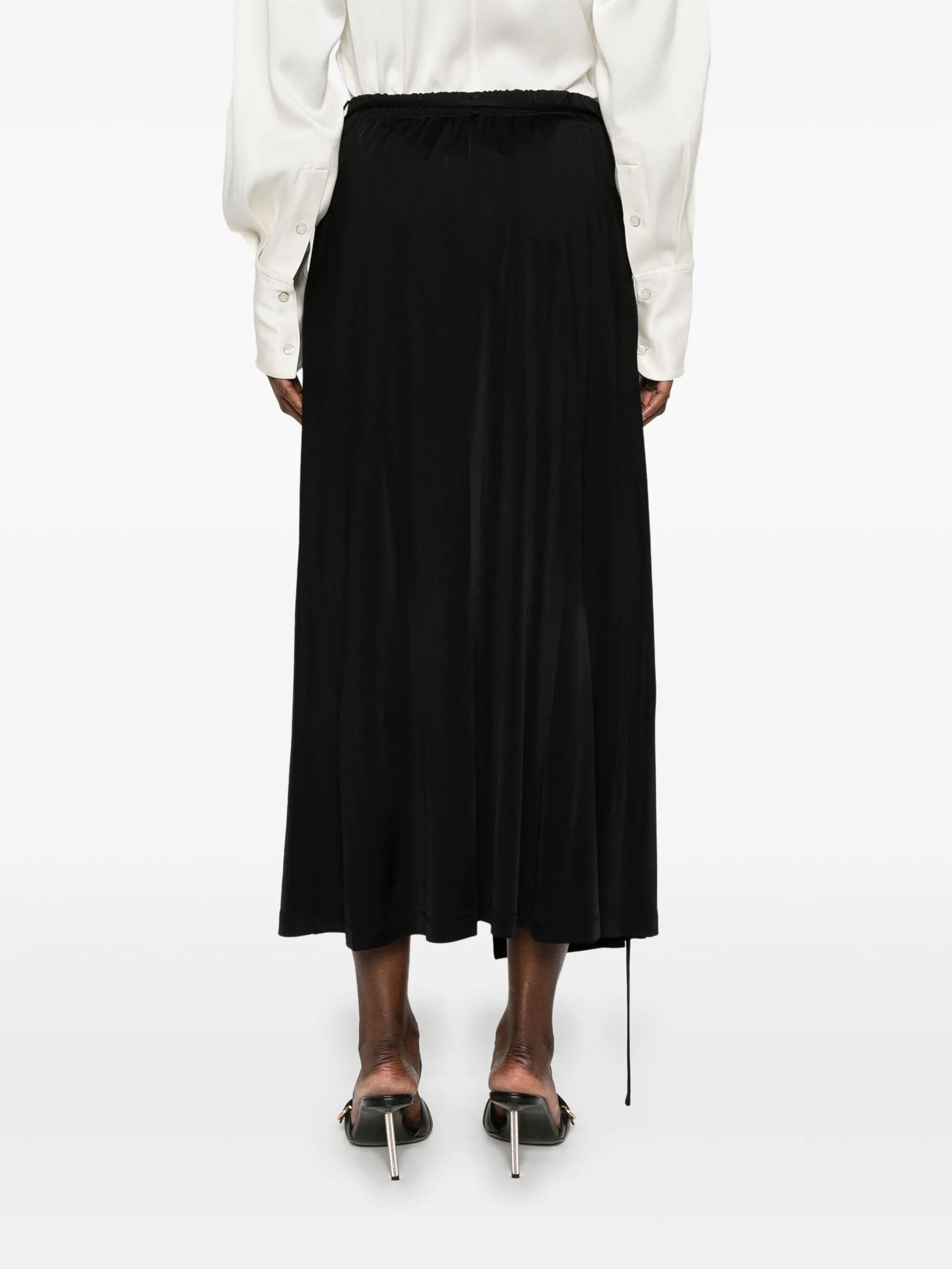 wrap maxi skirt