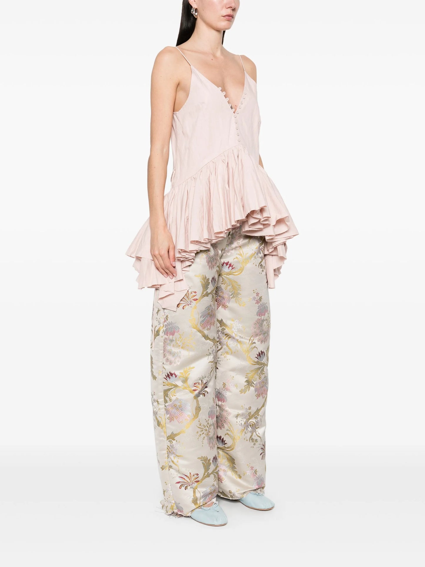 frilled-peplum-hem top