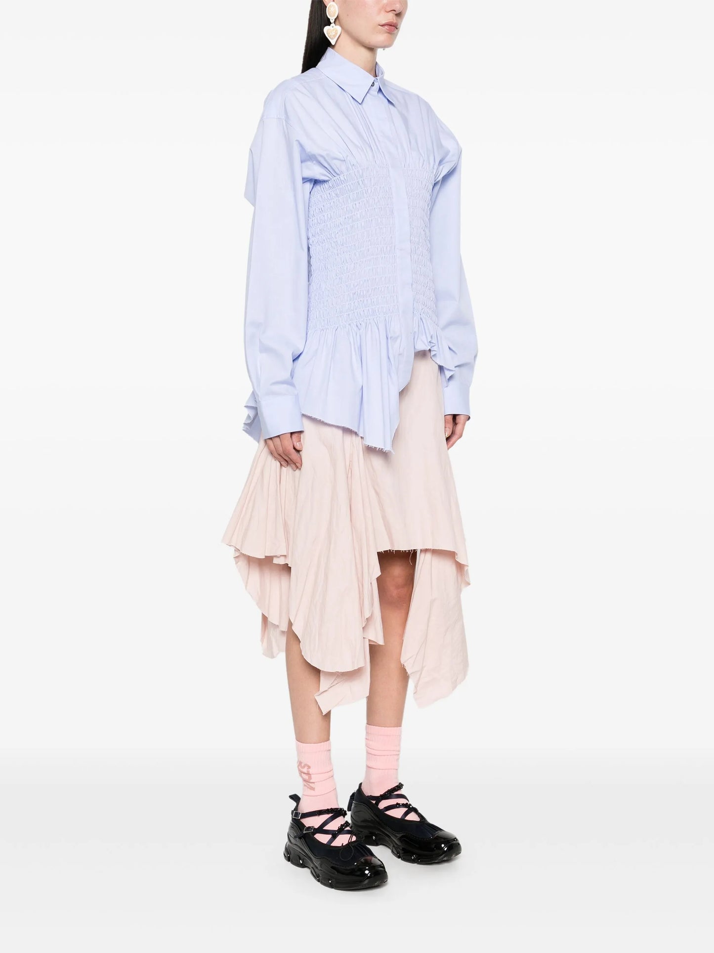 smocked shirt