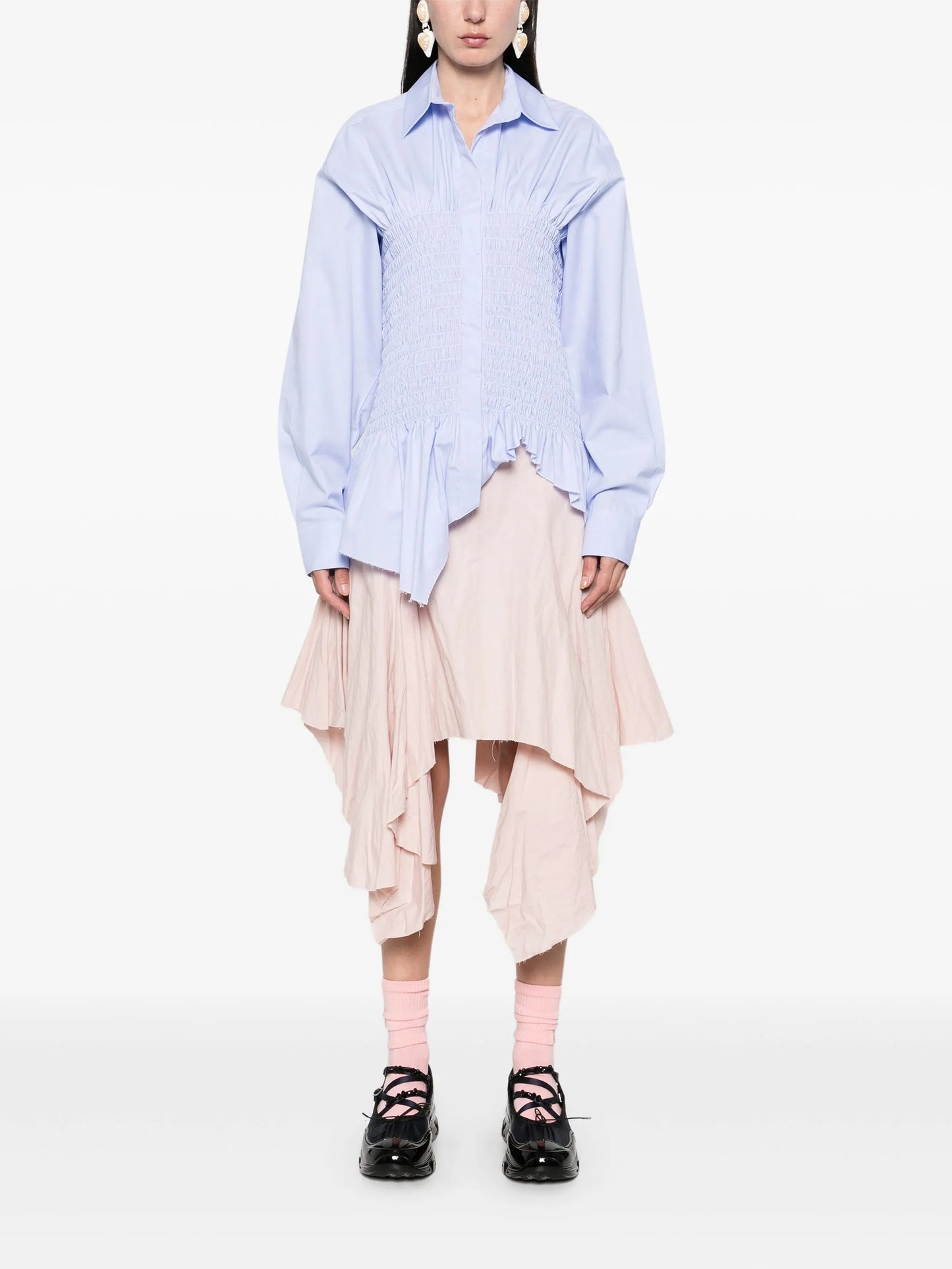 smocked shirt