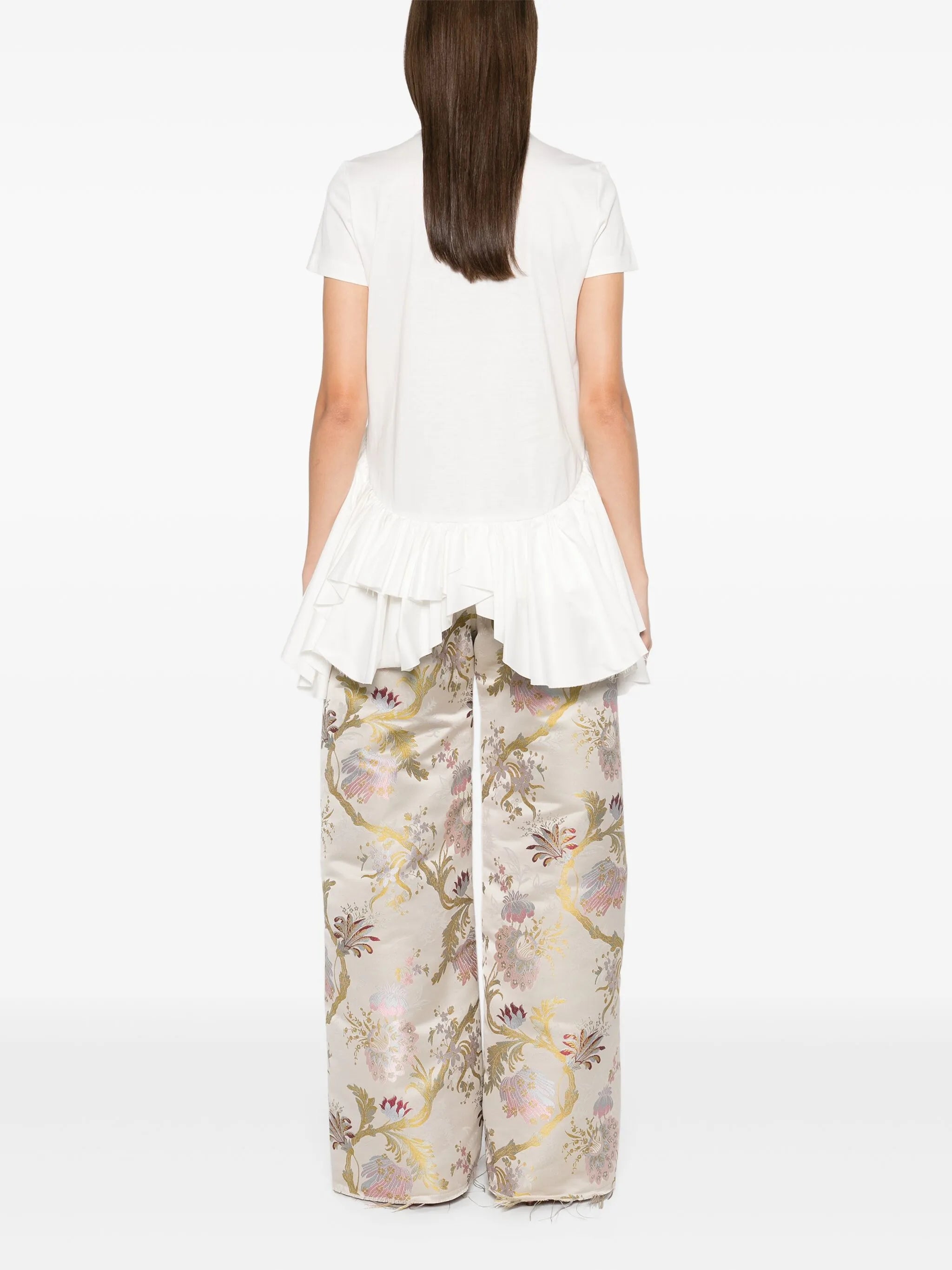 ruffled T-shirt