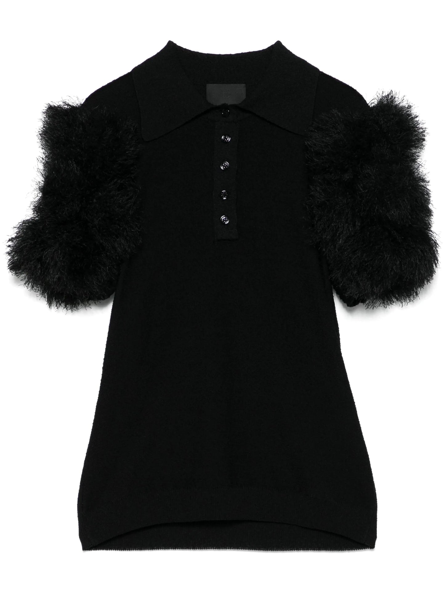 pompom-detail polo top