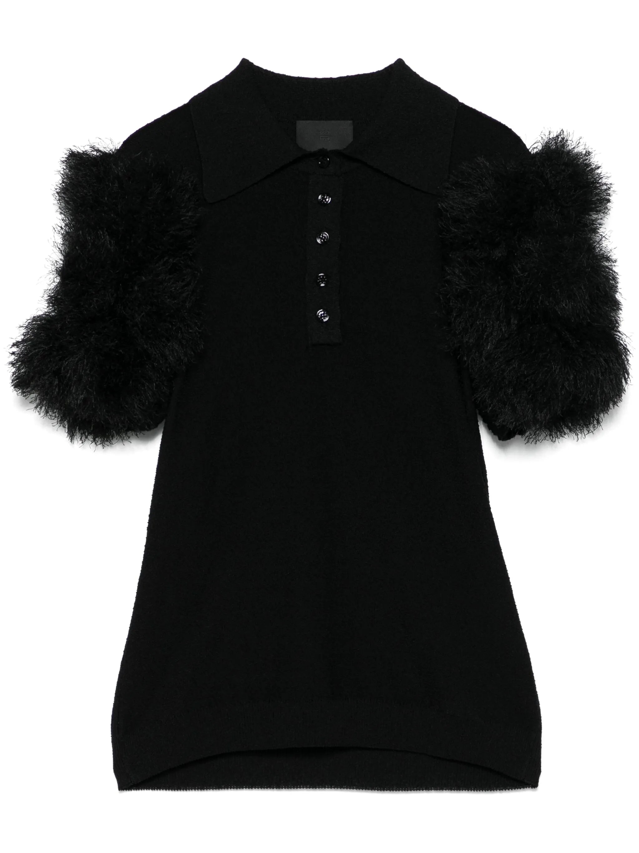 pompom-detail polo top