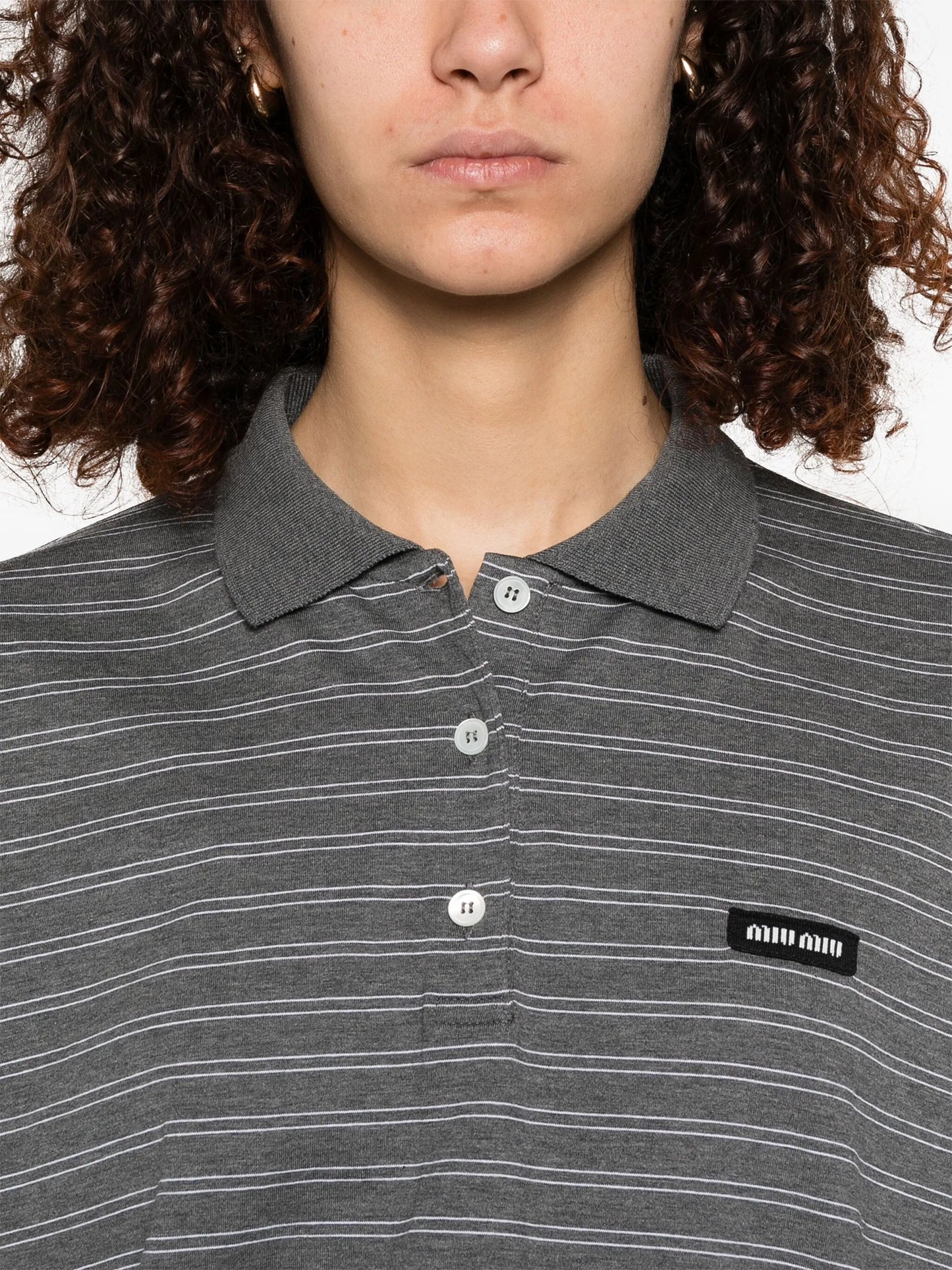 striped polo top