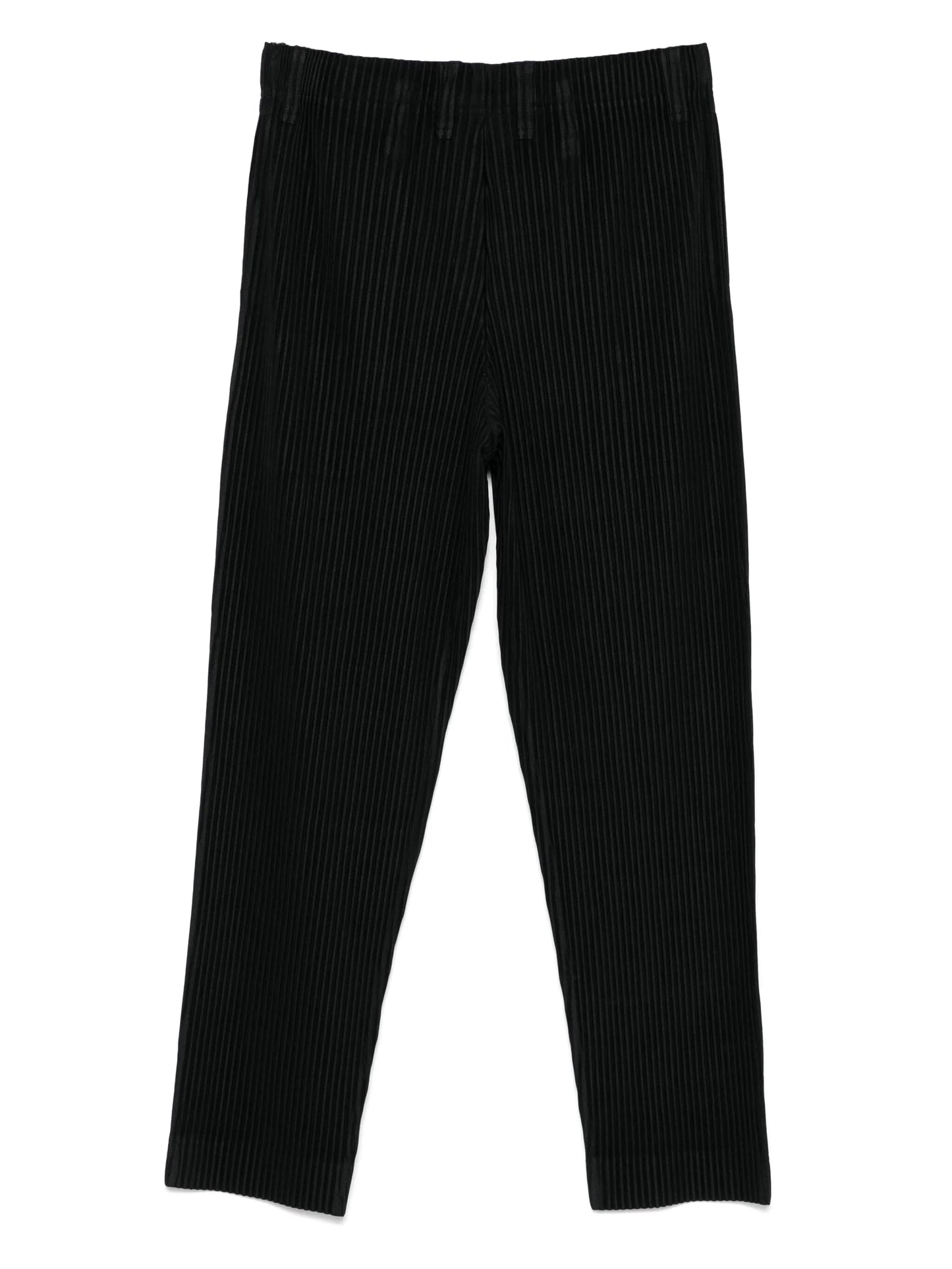 plissé-effect trousers