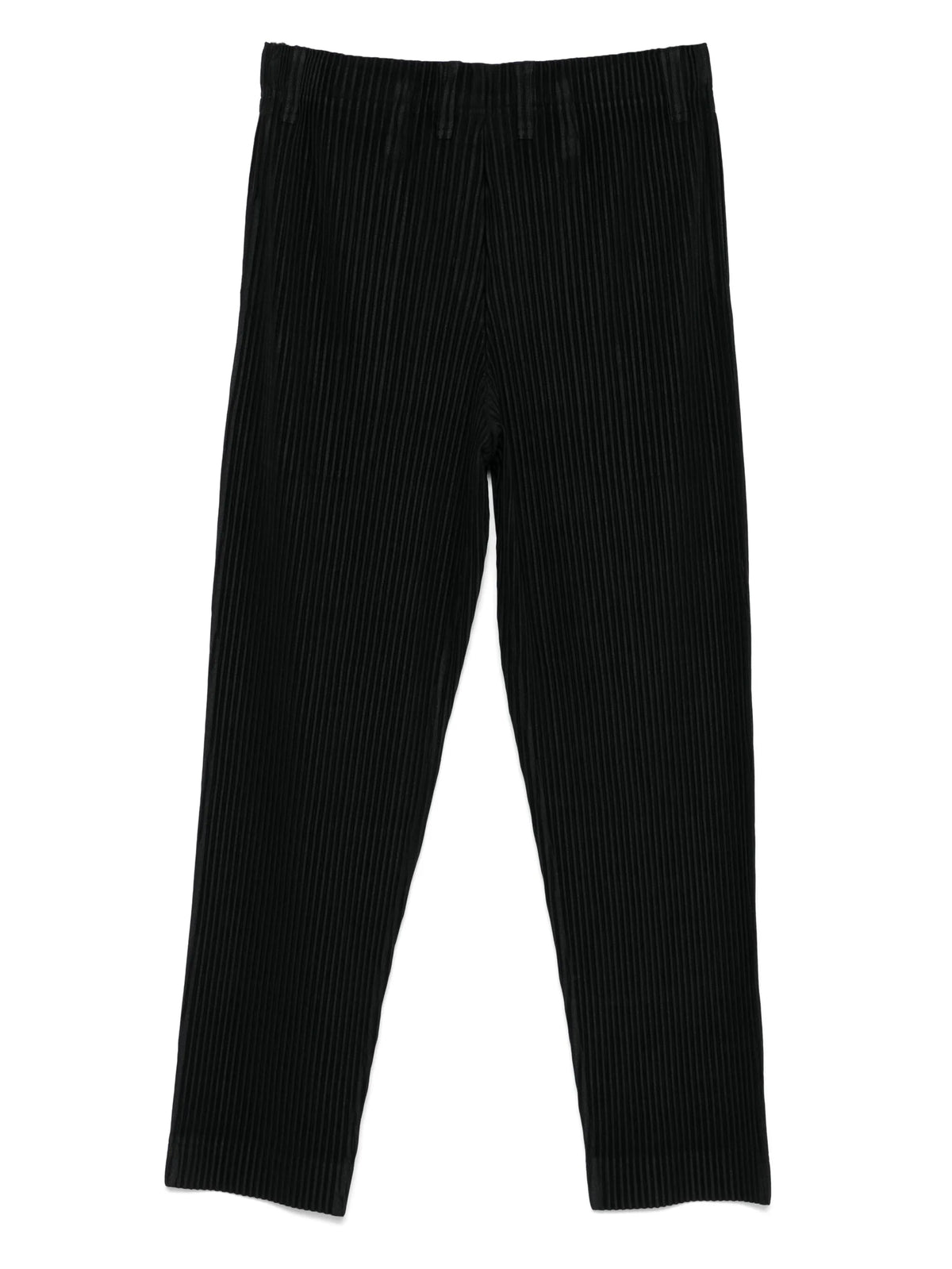 plissé-effect trousers