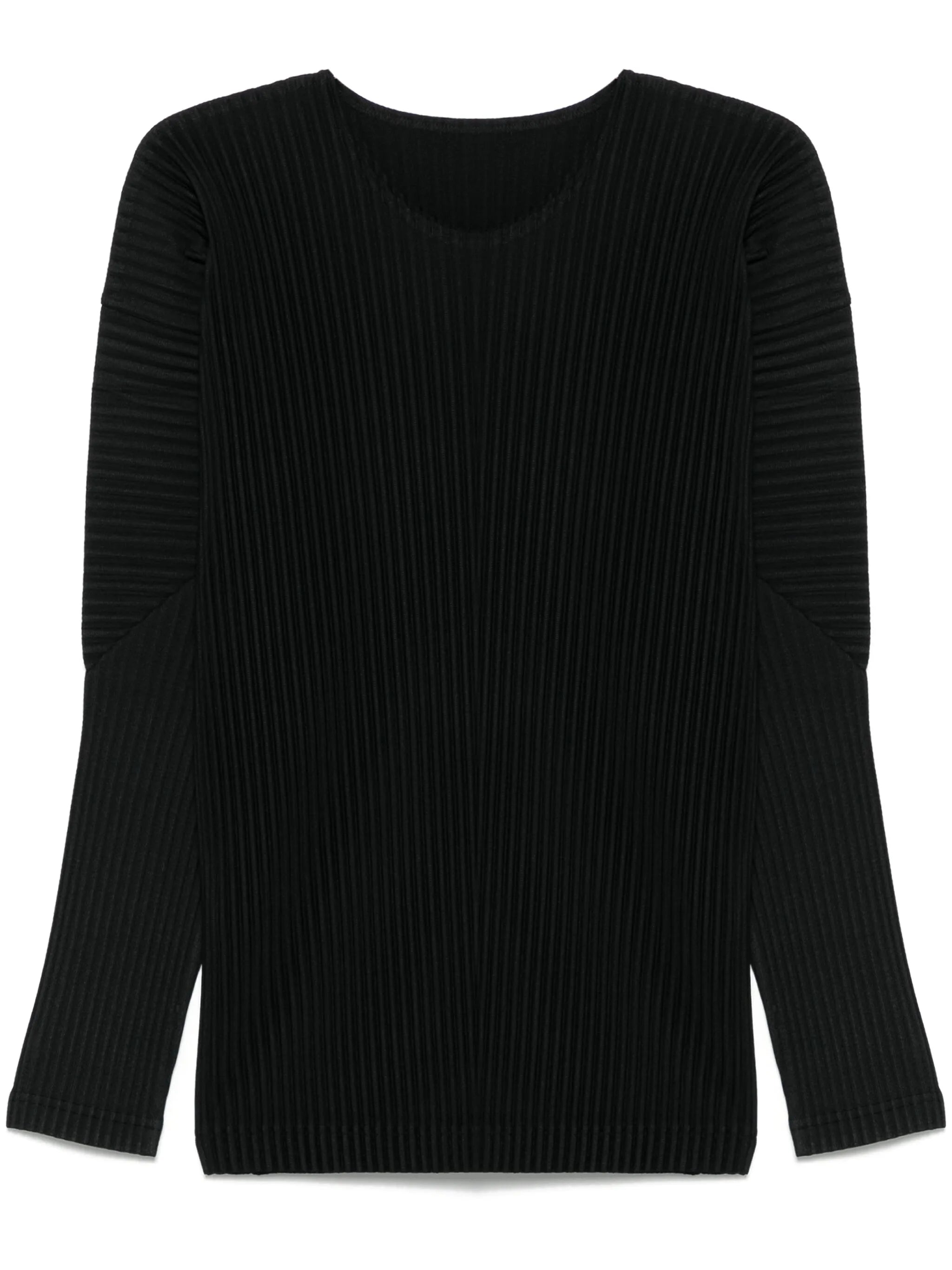 plissé-effect T-shirt