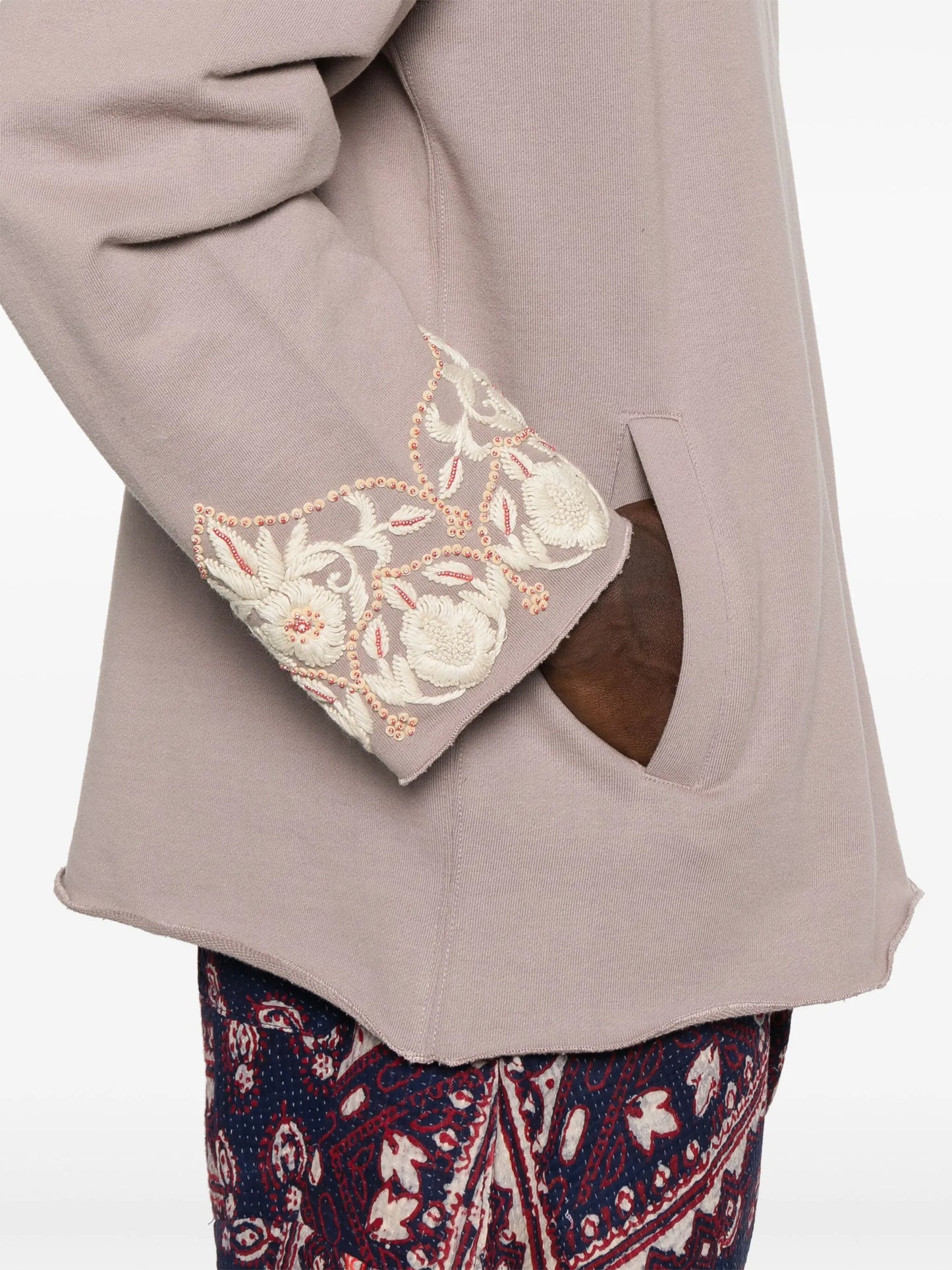 embroidered hoodie