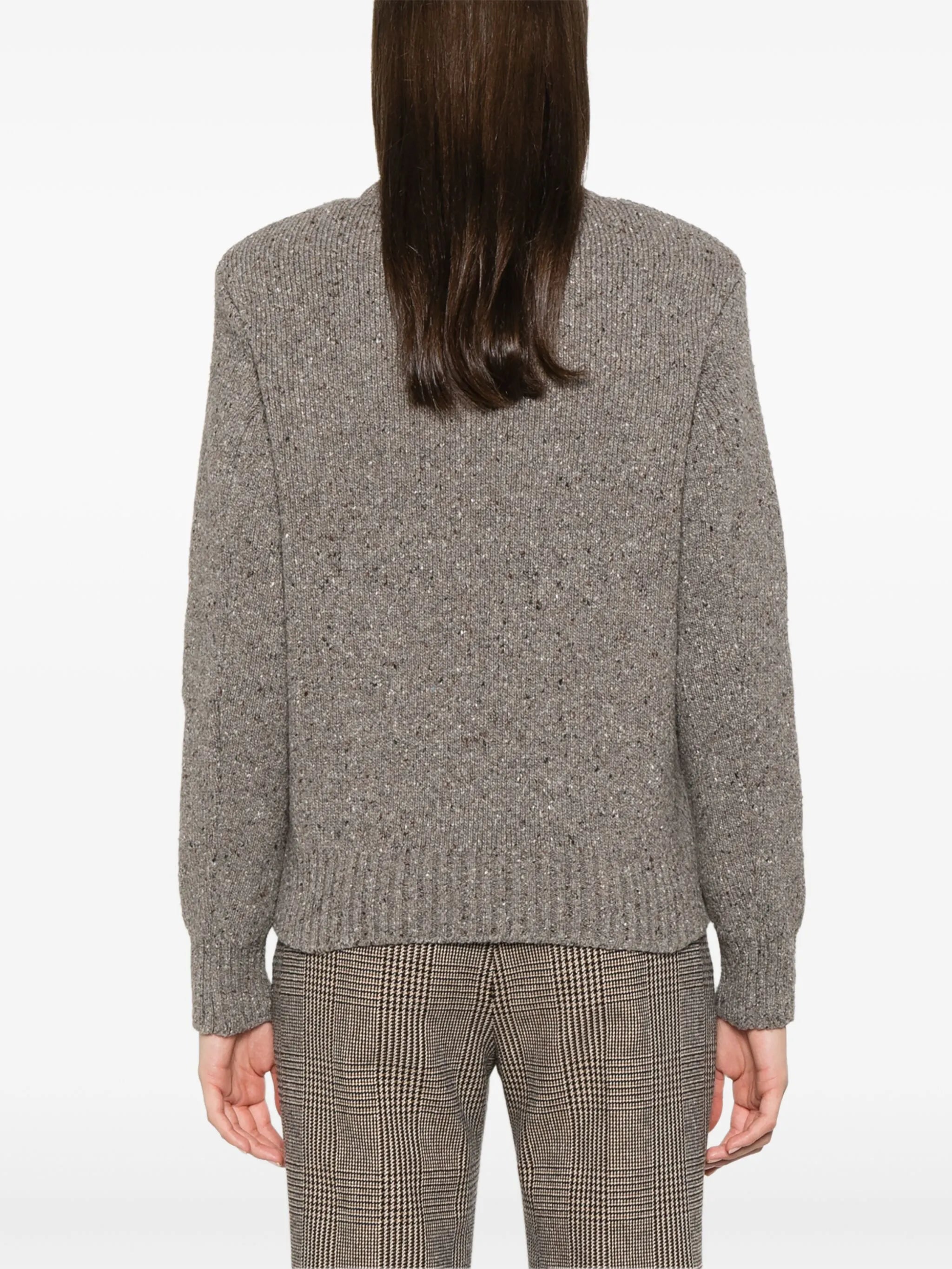 ribbed-knit sweater