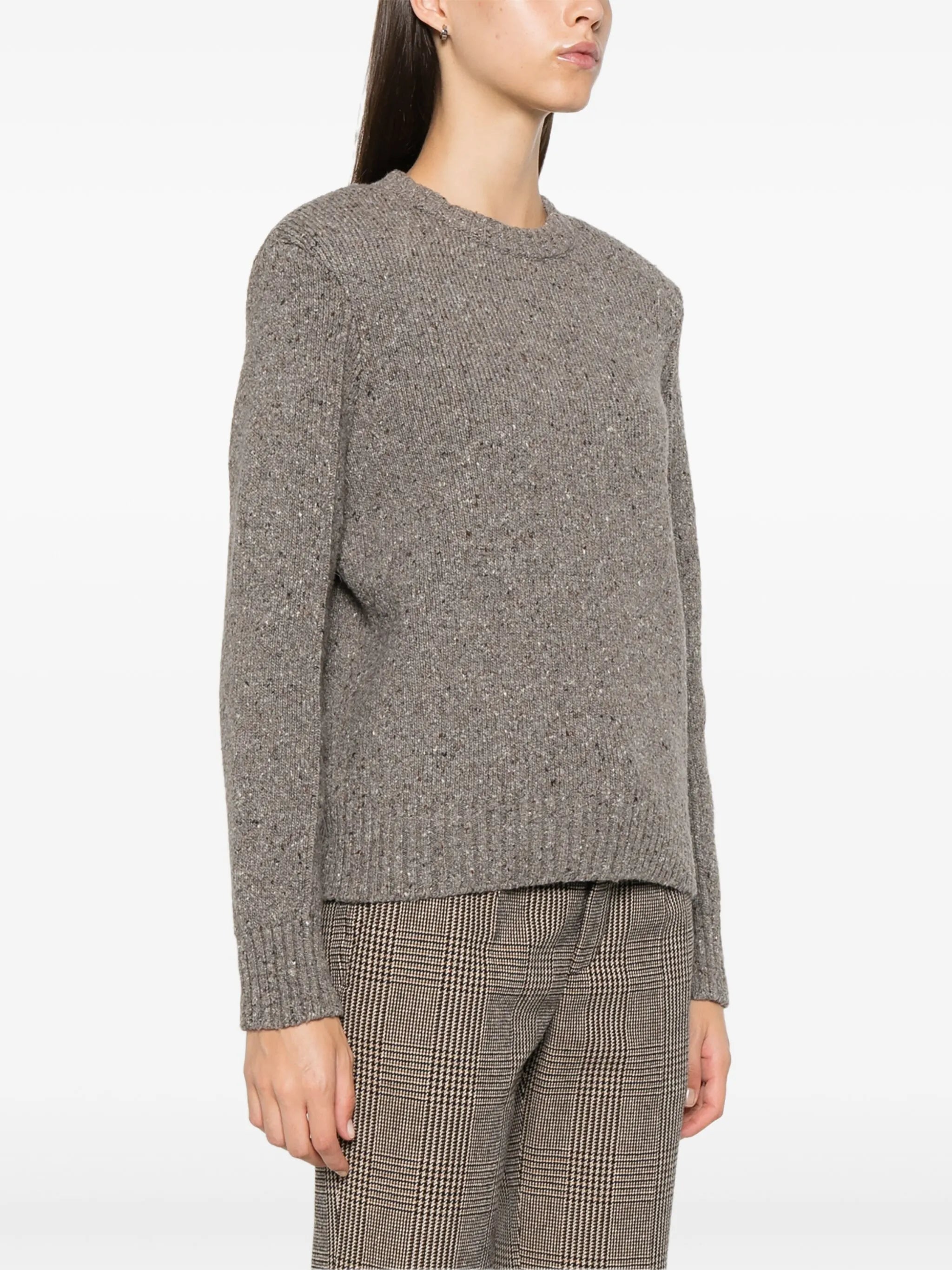 ribbed-knit sweater
