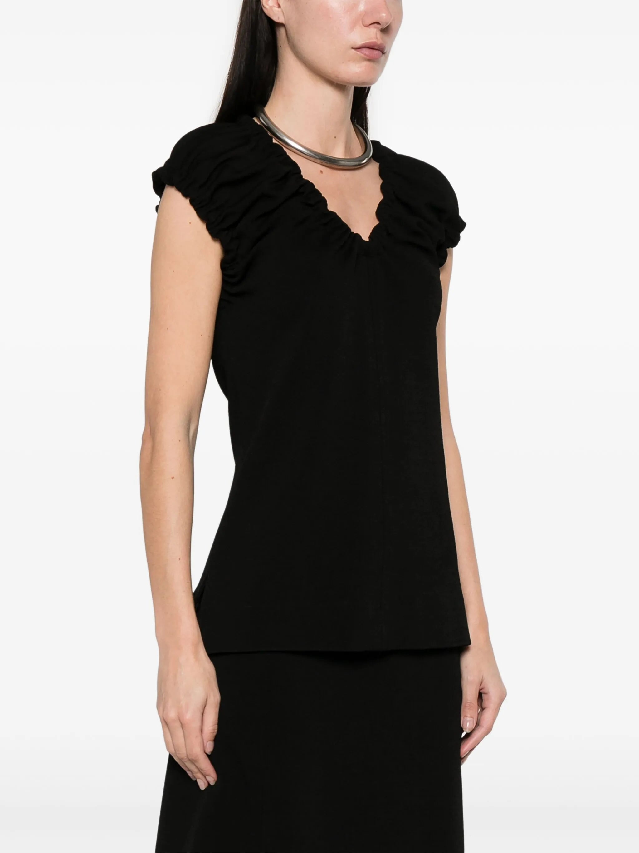 gathered blouse