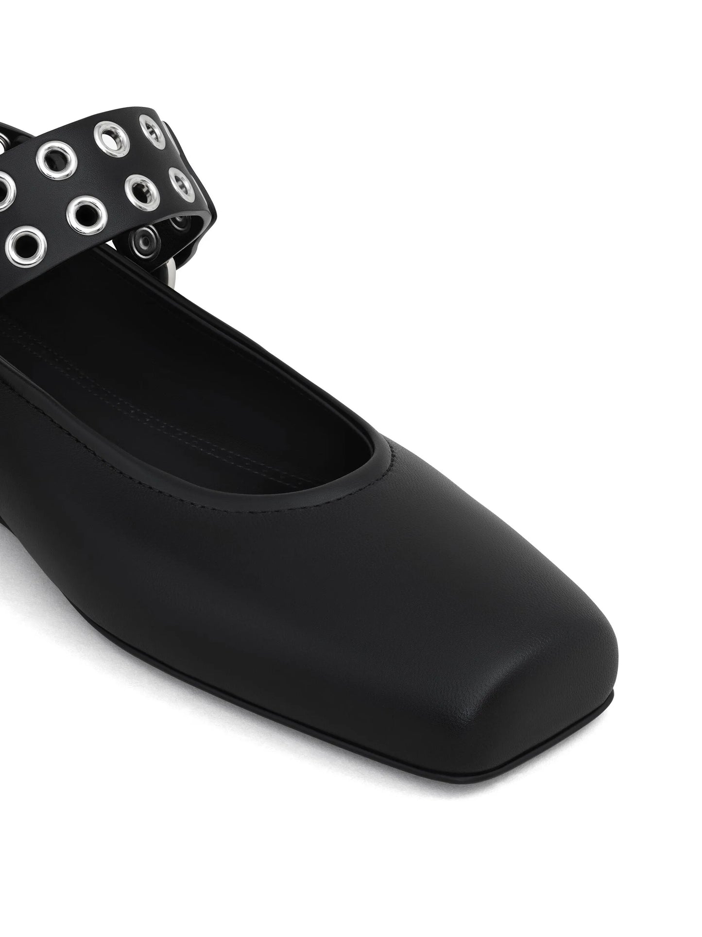 leather ballet flats