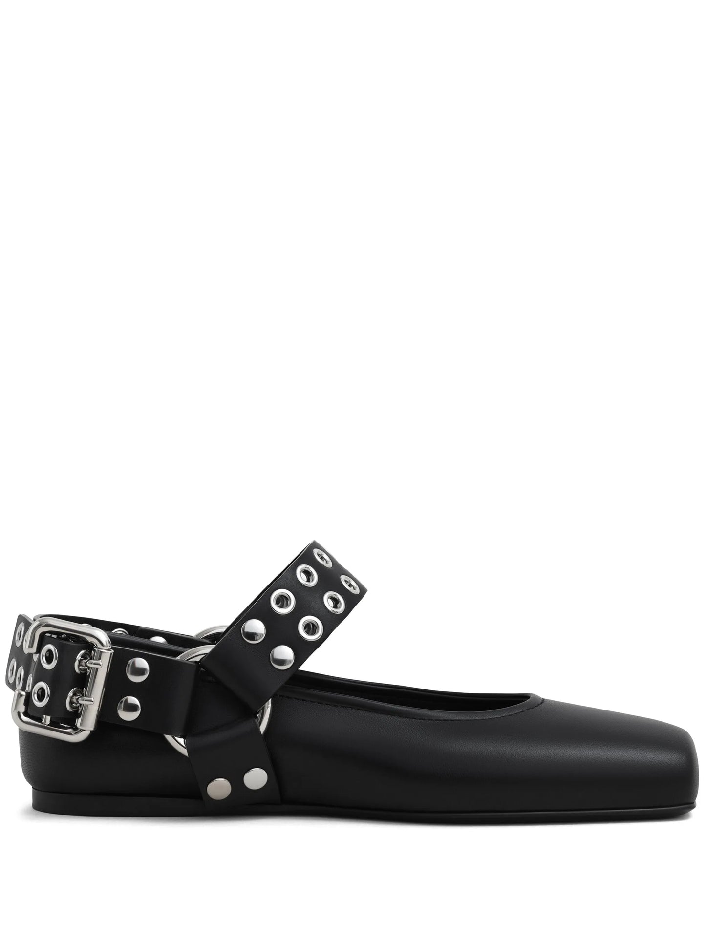 leather ballet flats