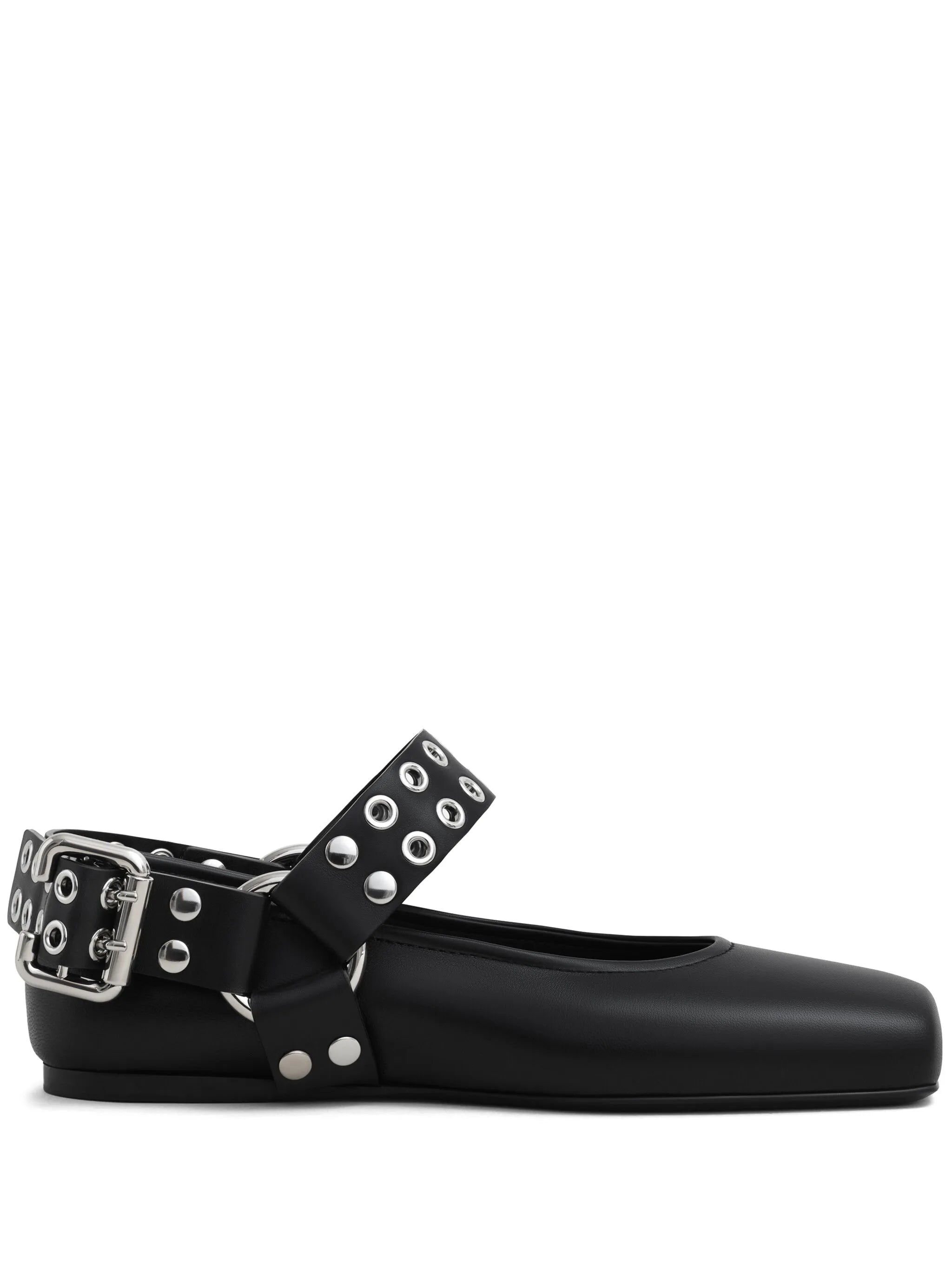 leather ballet flats