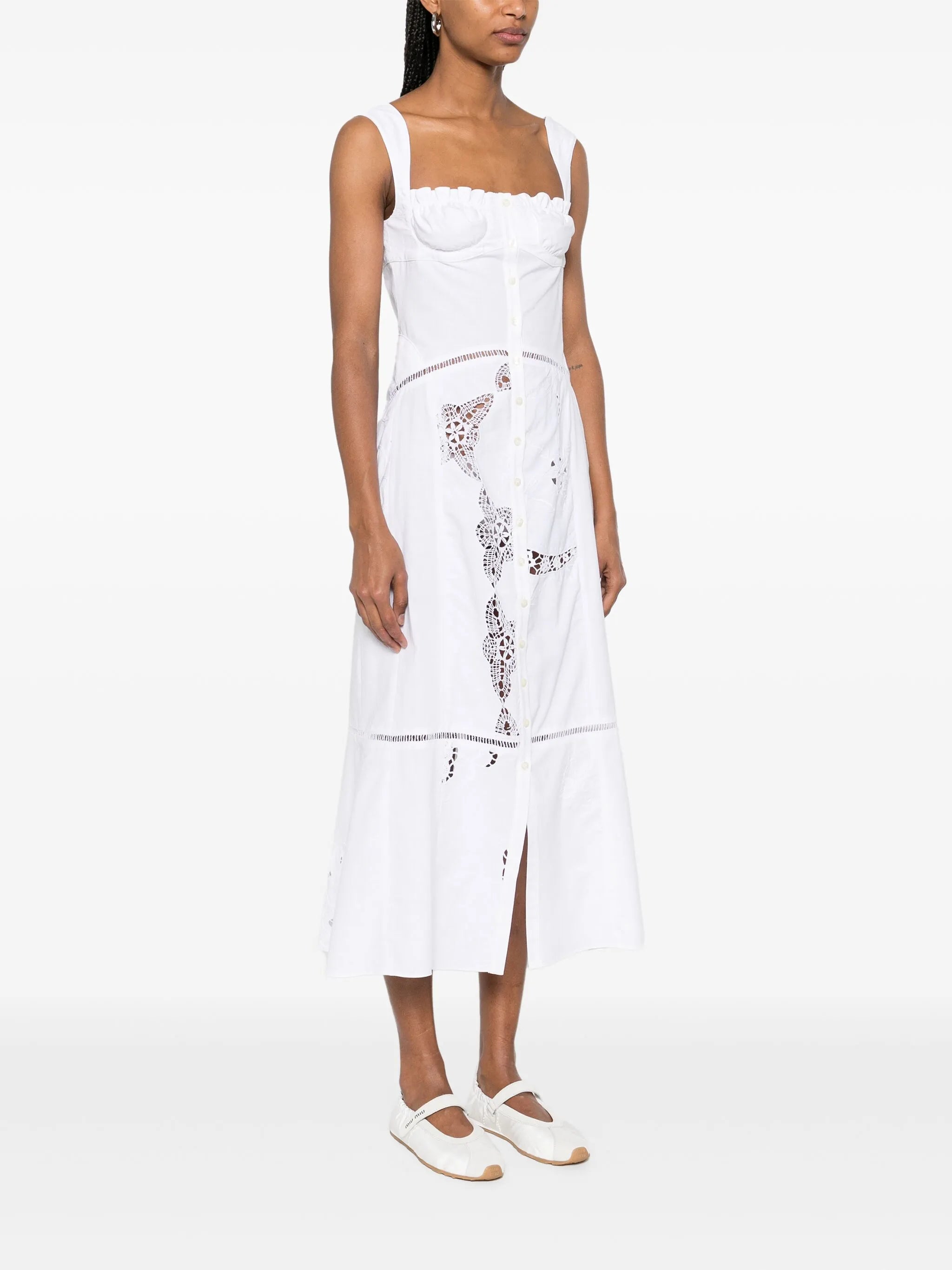 Regenerated midi dress