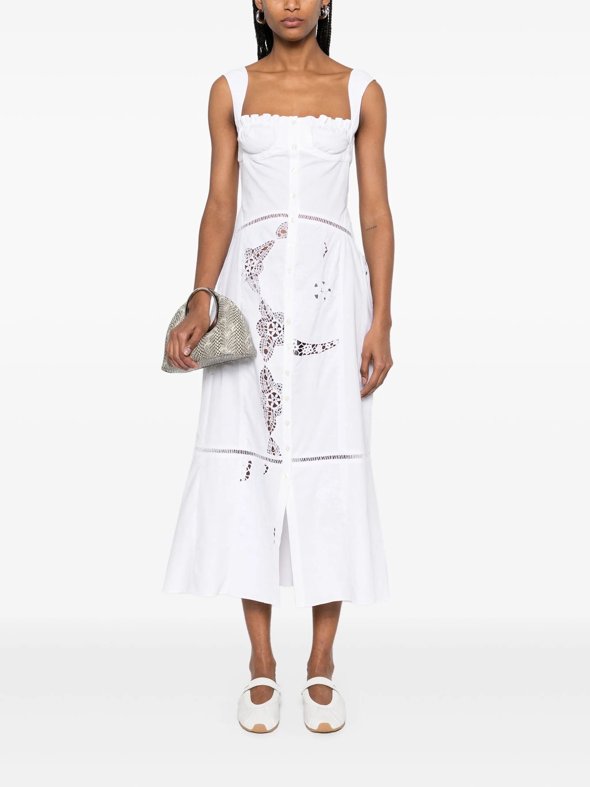 Regenerated midi dress