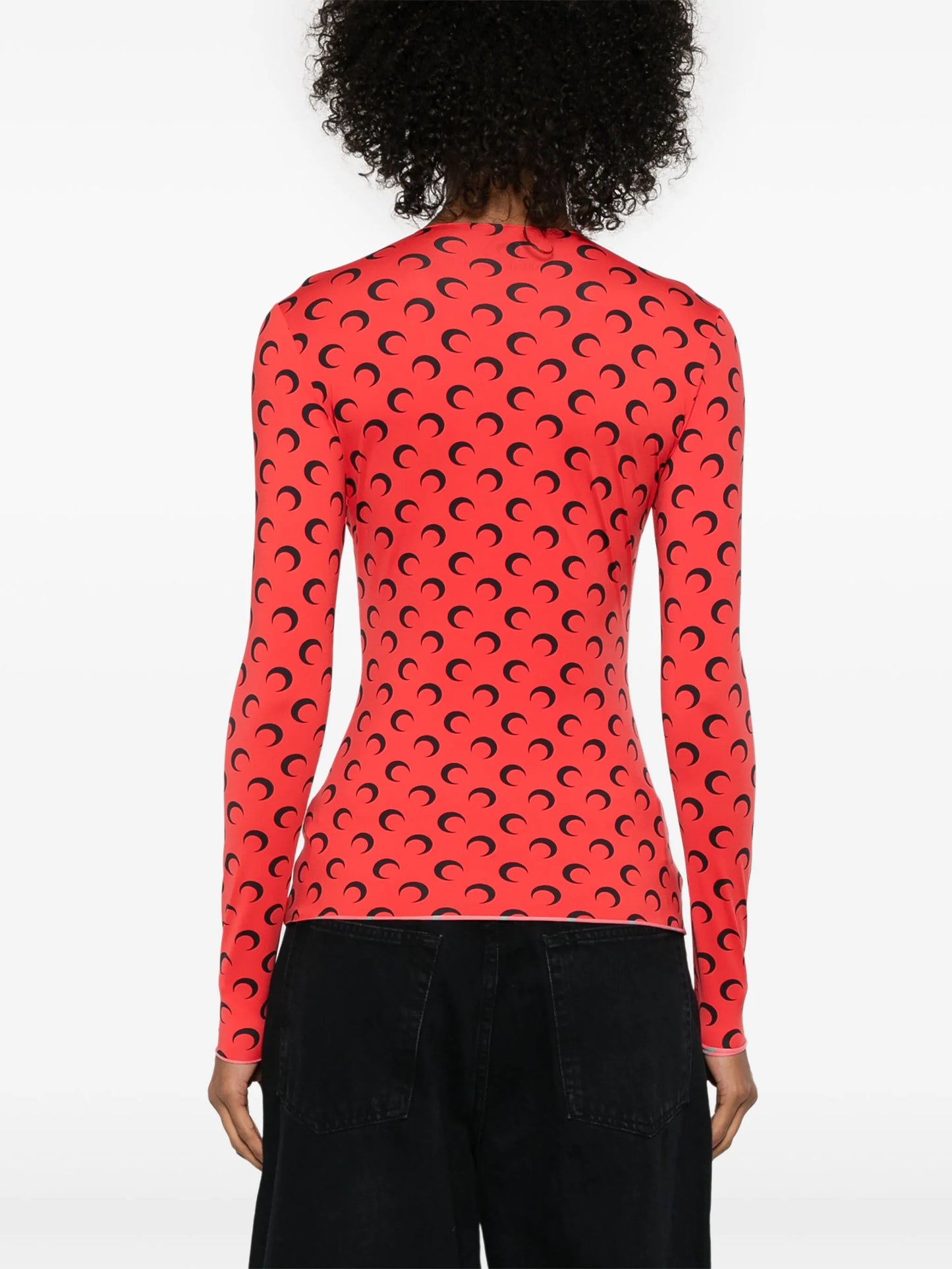 Moonogram-pattern top