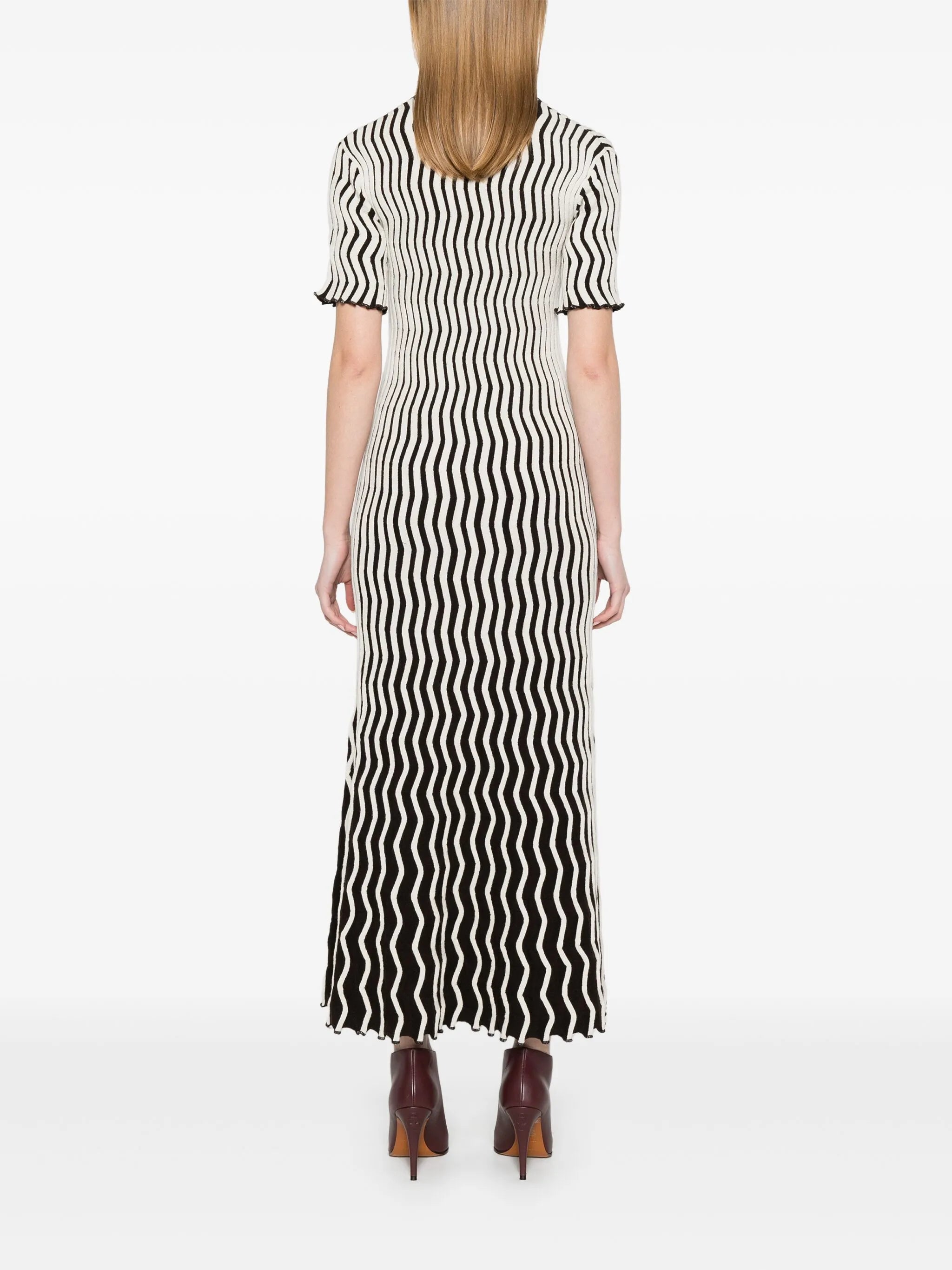 ribbed midi dress