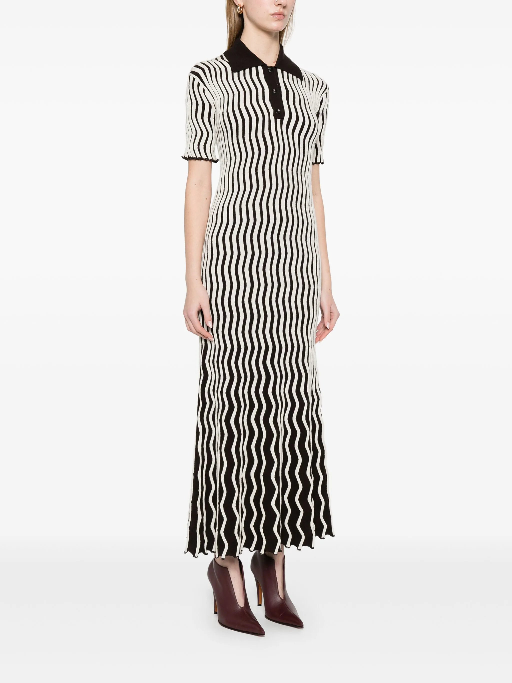 ribbed midi dress