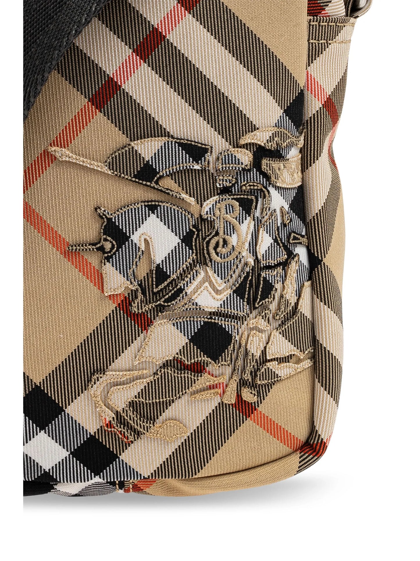 Check-pattern messenger bag