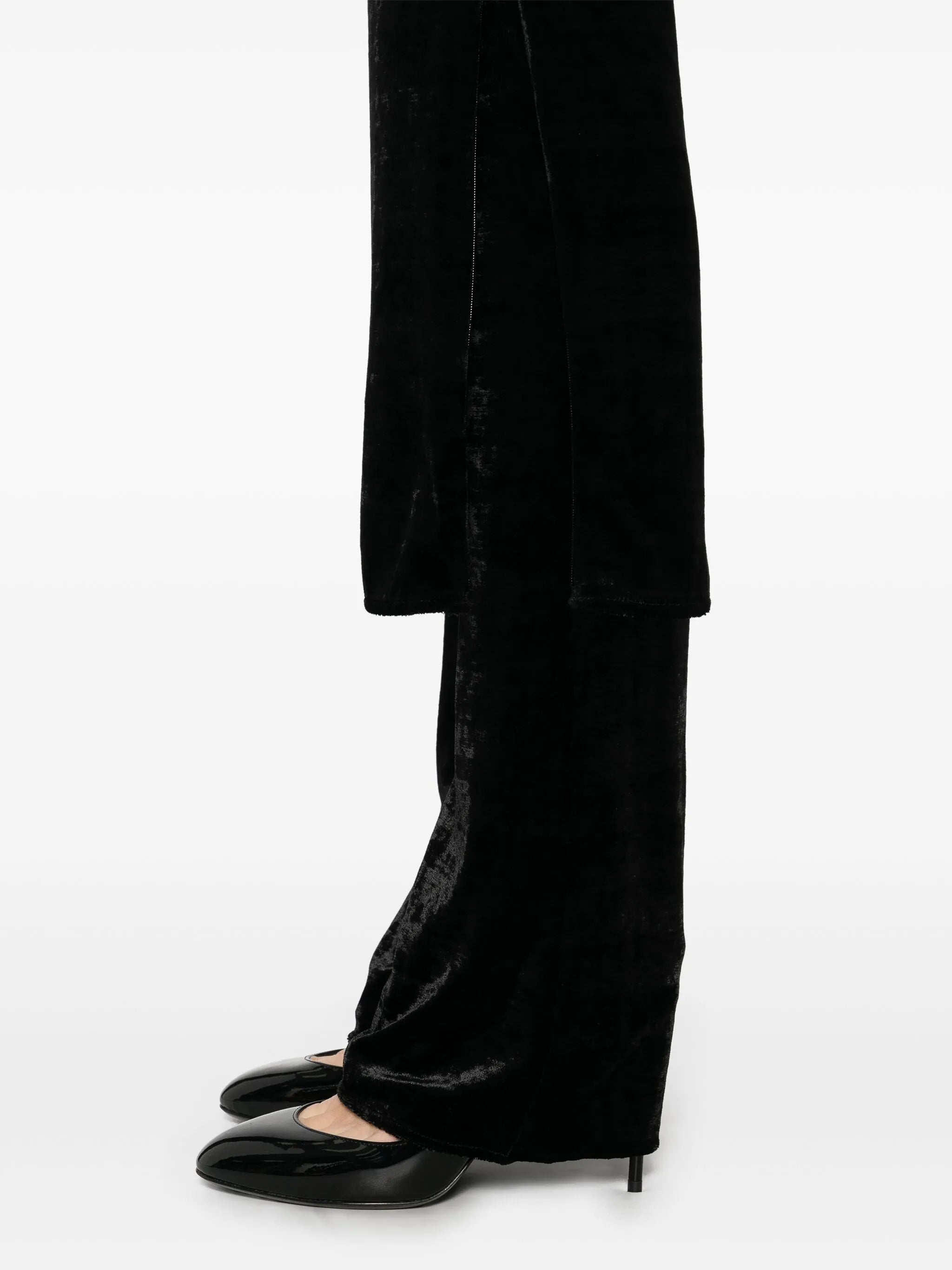 velvet skirt trousers