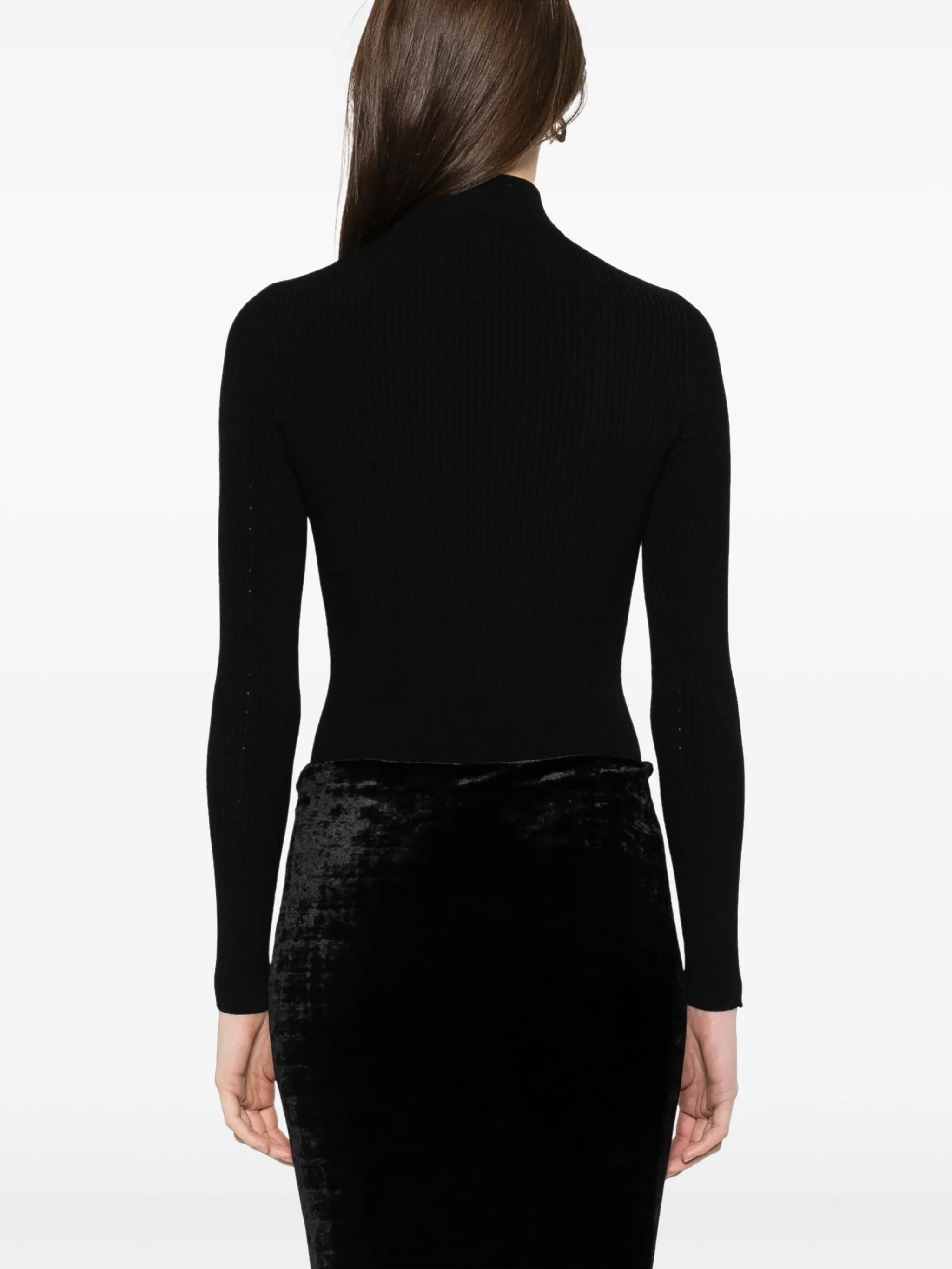 high-neck bodysuit
