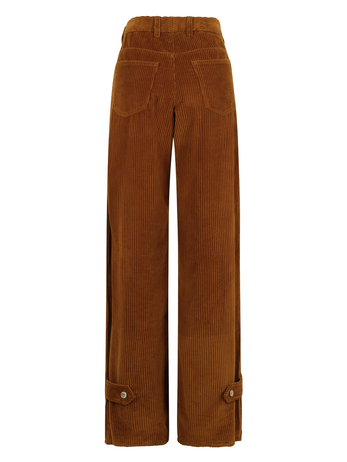 wide-leg corduroy trousers