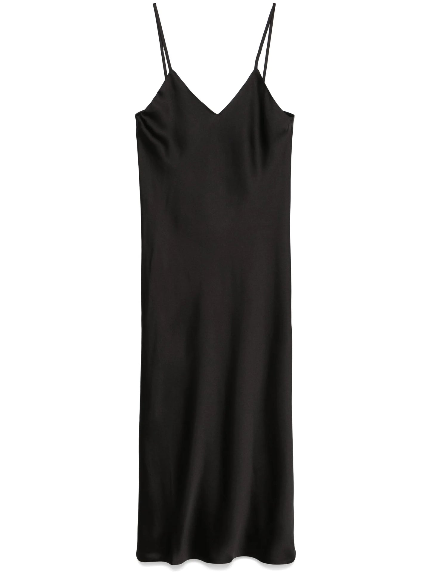 bias-cut slip midi dress
