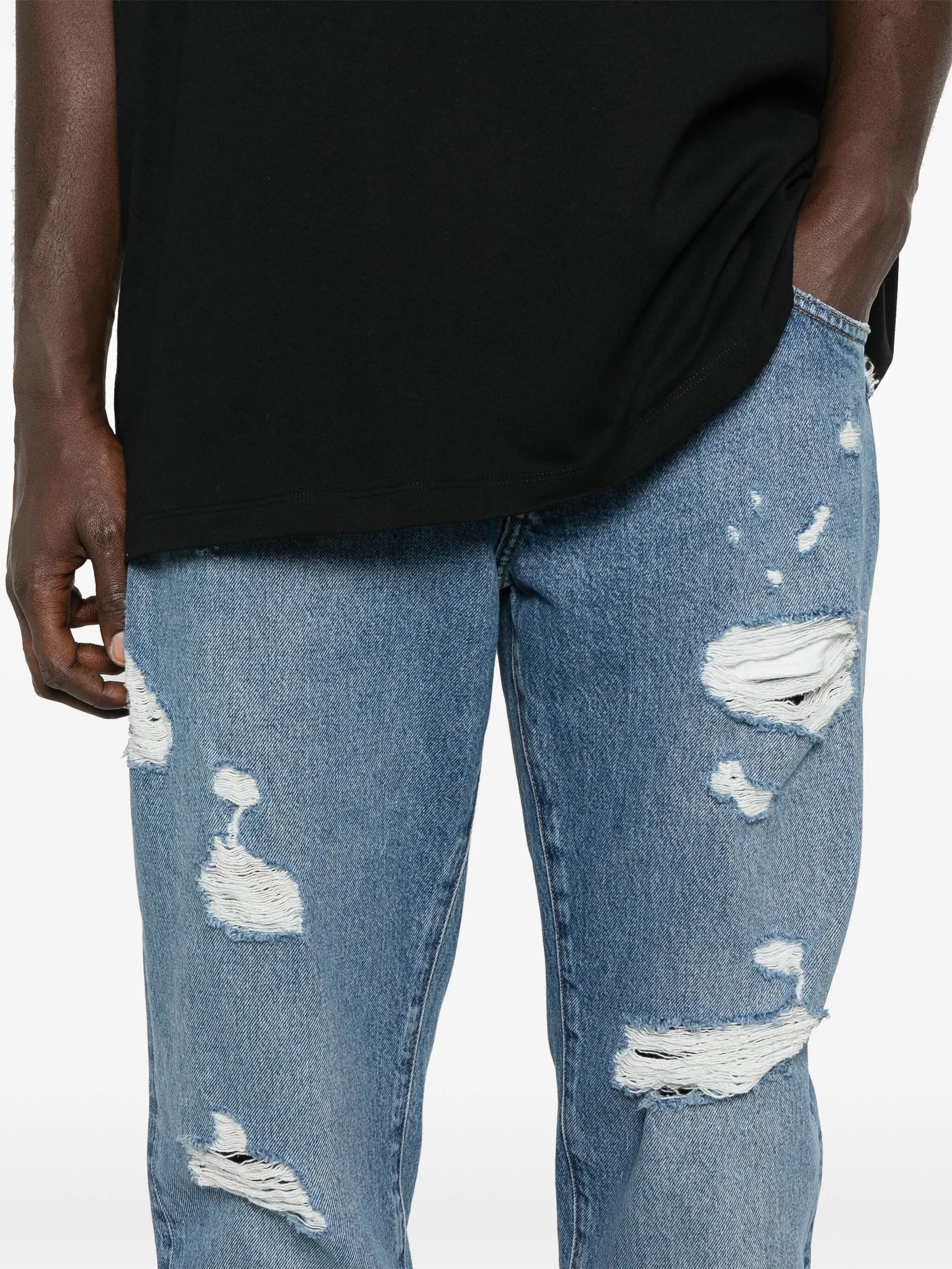 straight-leg jeans