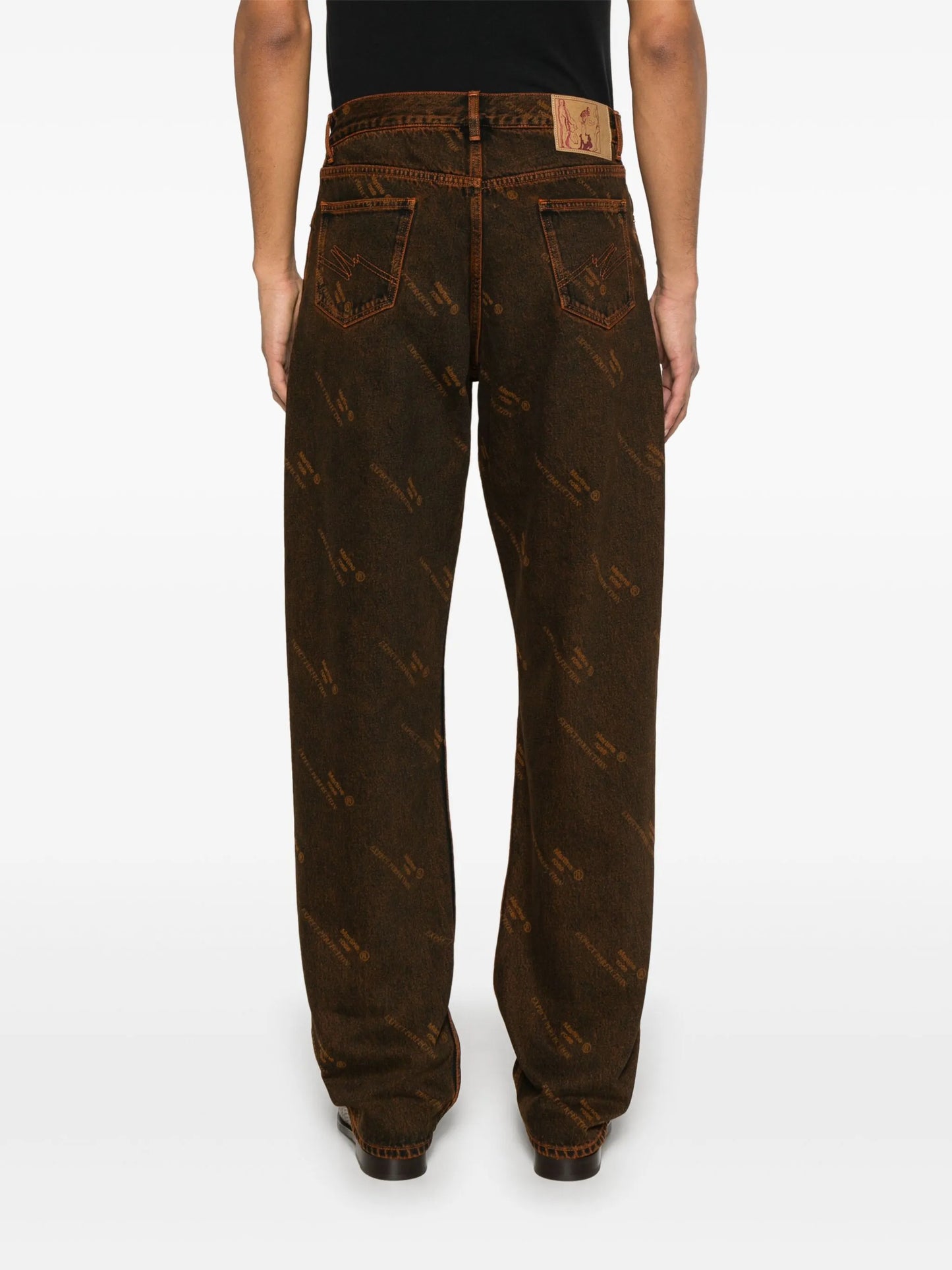 logo-print jeans