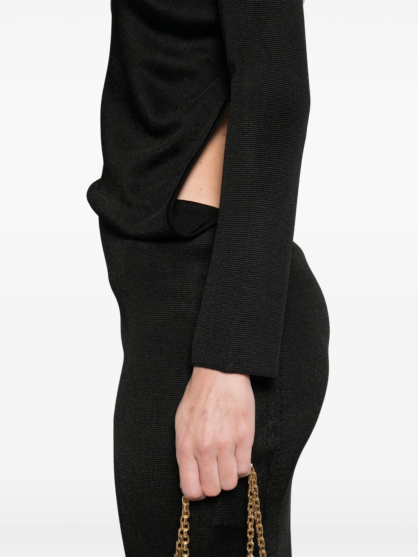 open-back mini dress