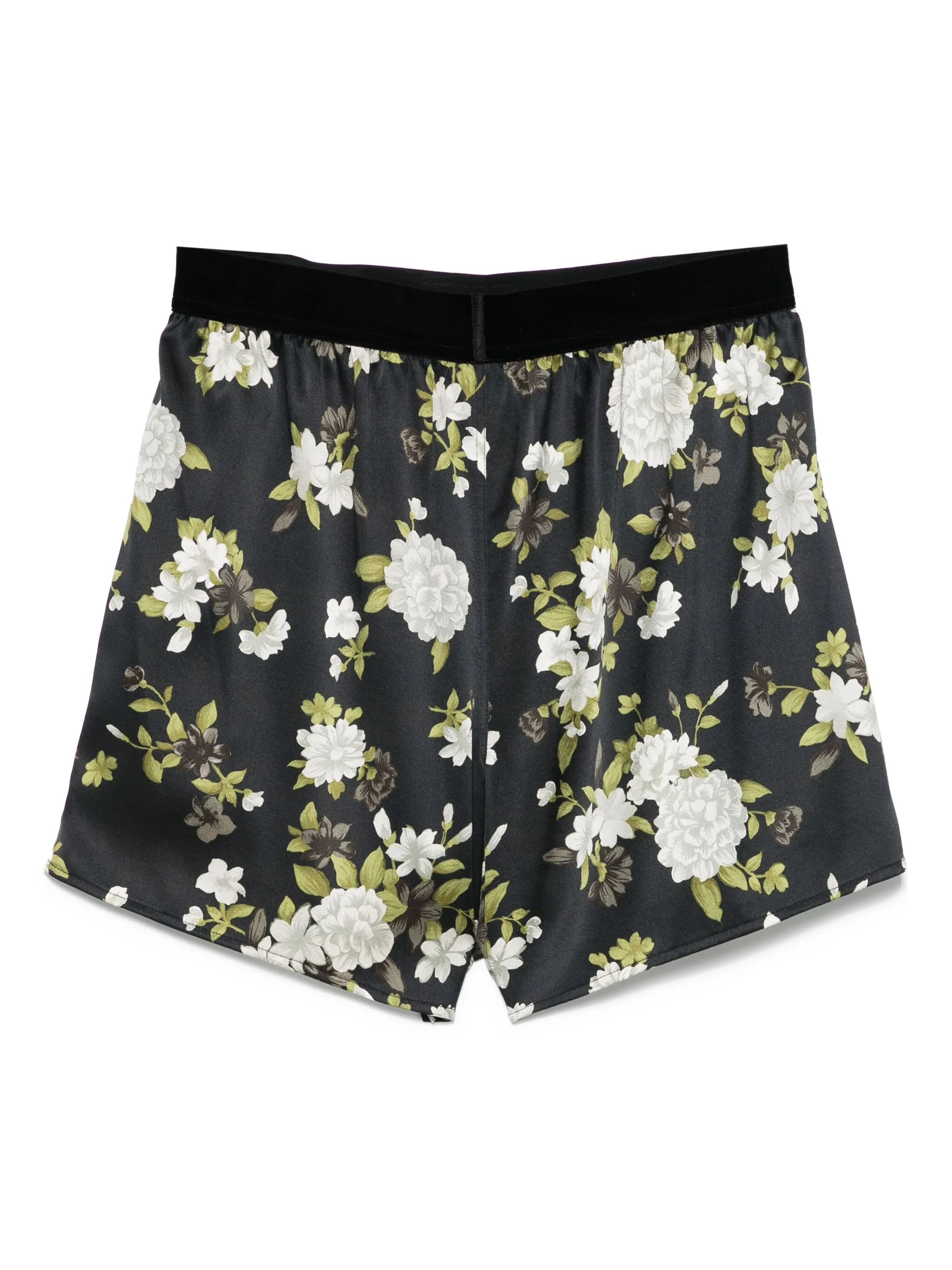 silk-blend pyjama shorts
