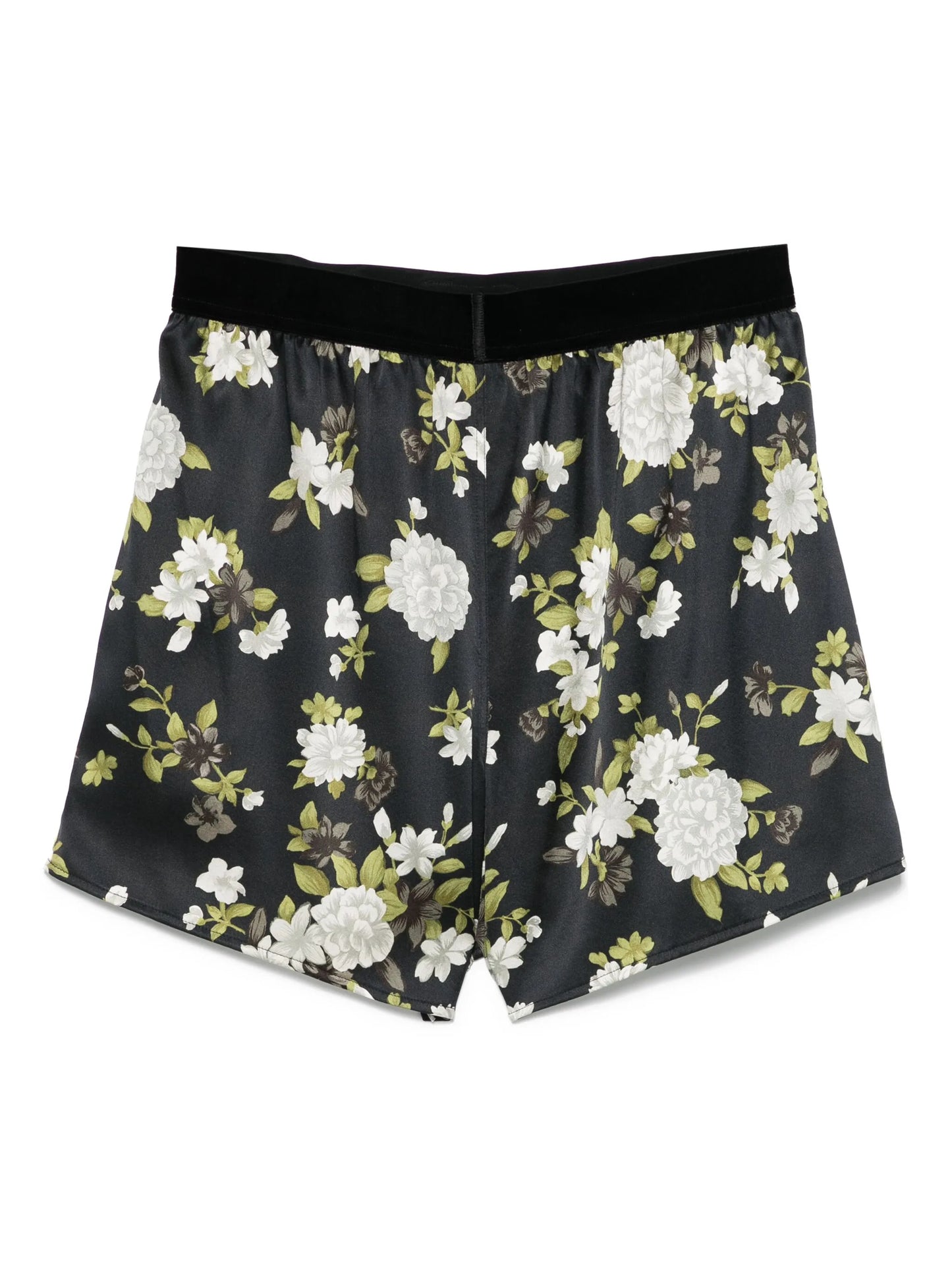 silk-blend pyjama shorts