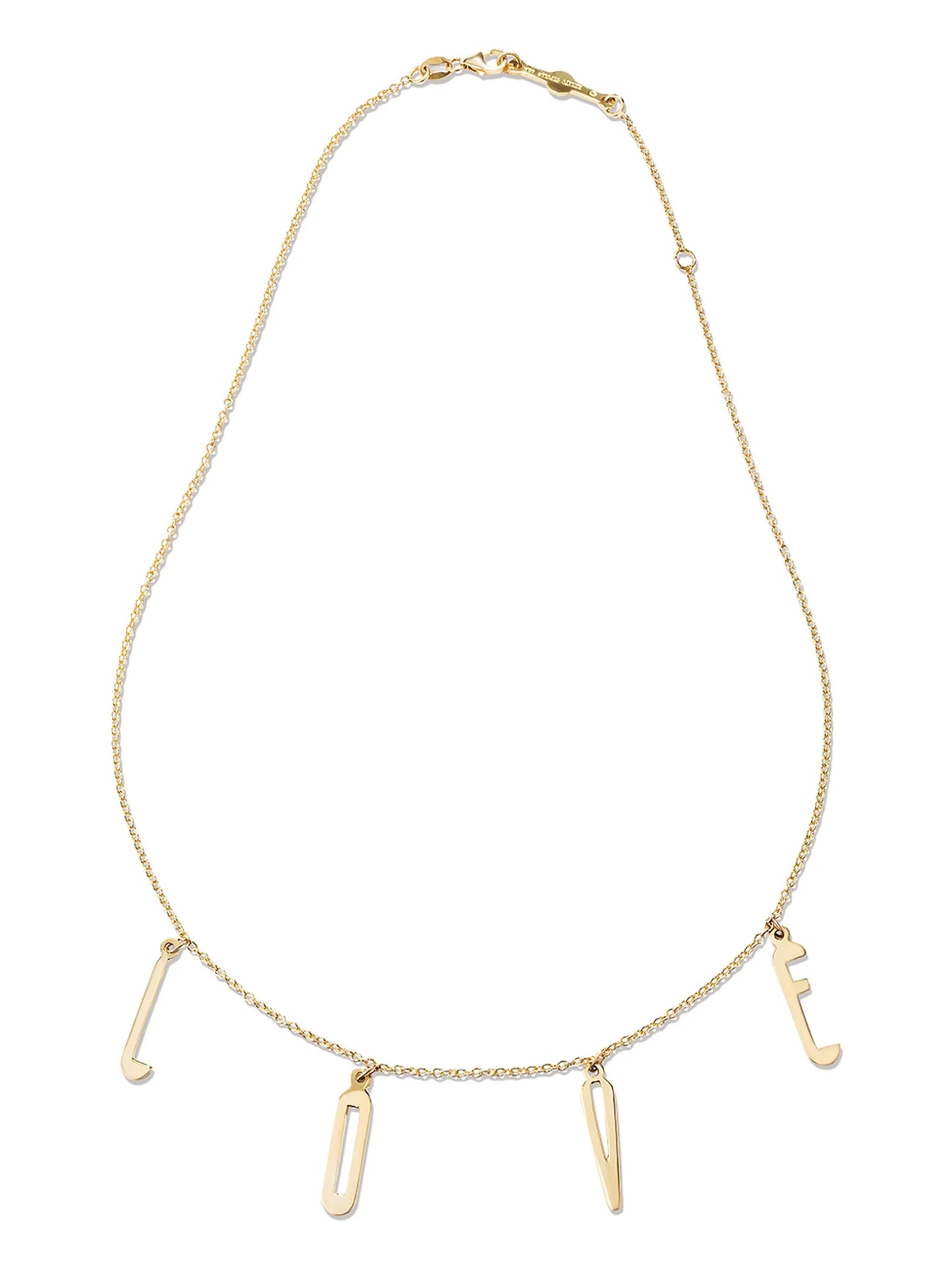 18kt yellow gold Love necklace