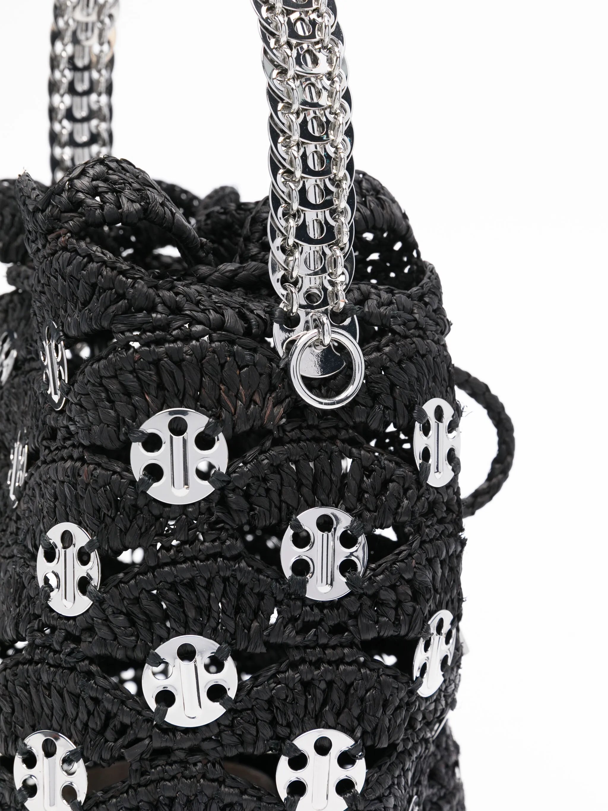 raffia bucket bag