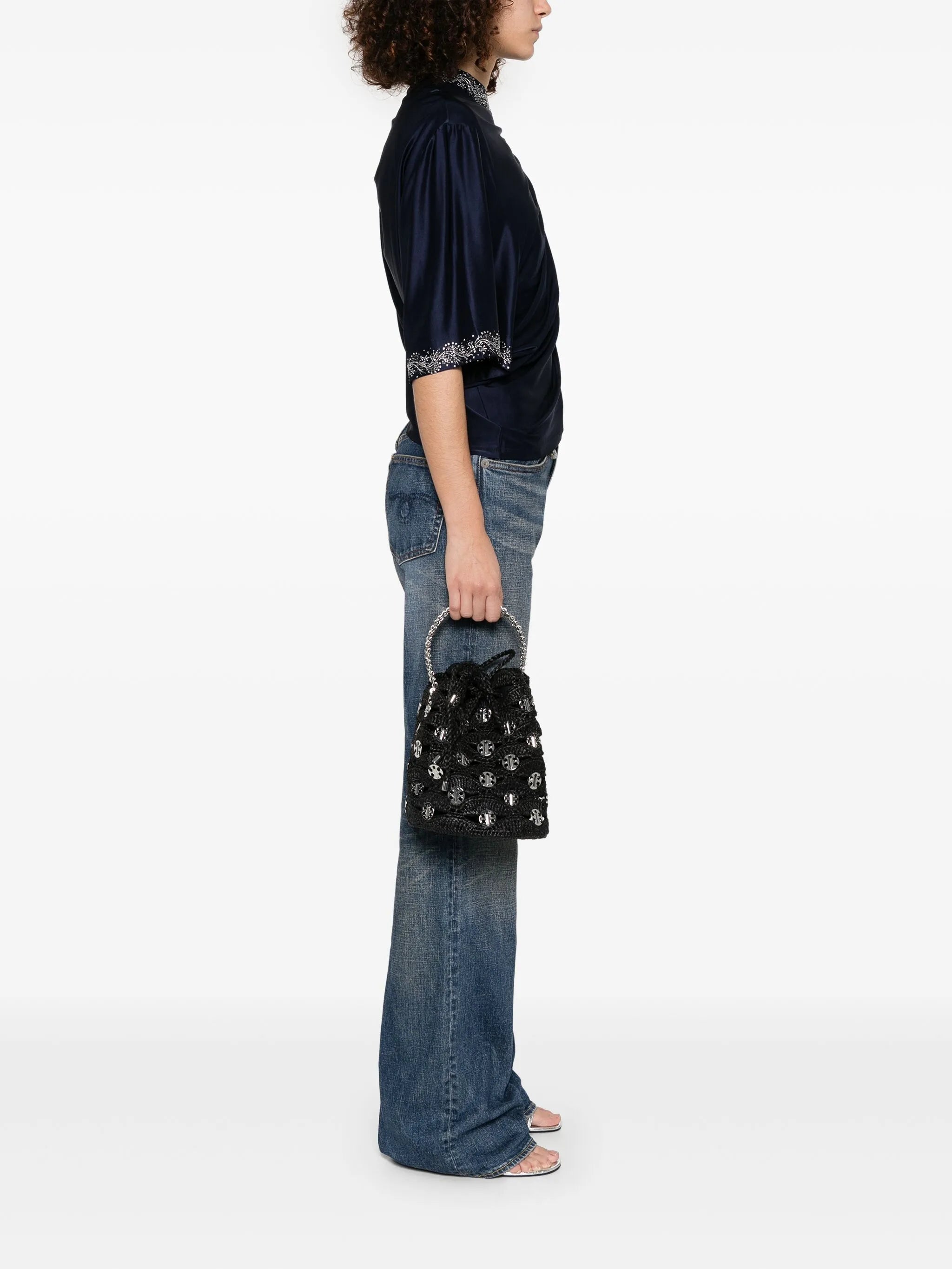 raffia bucket bag