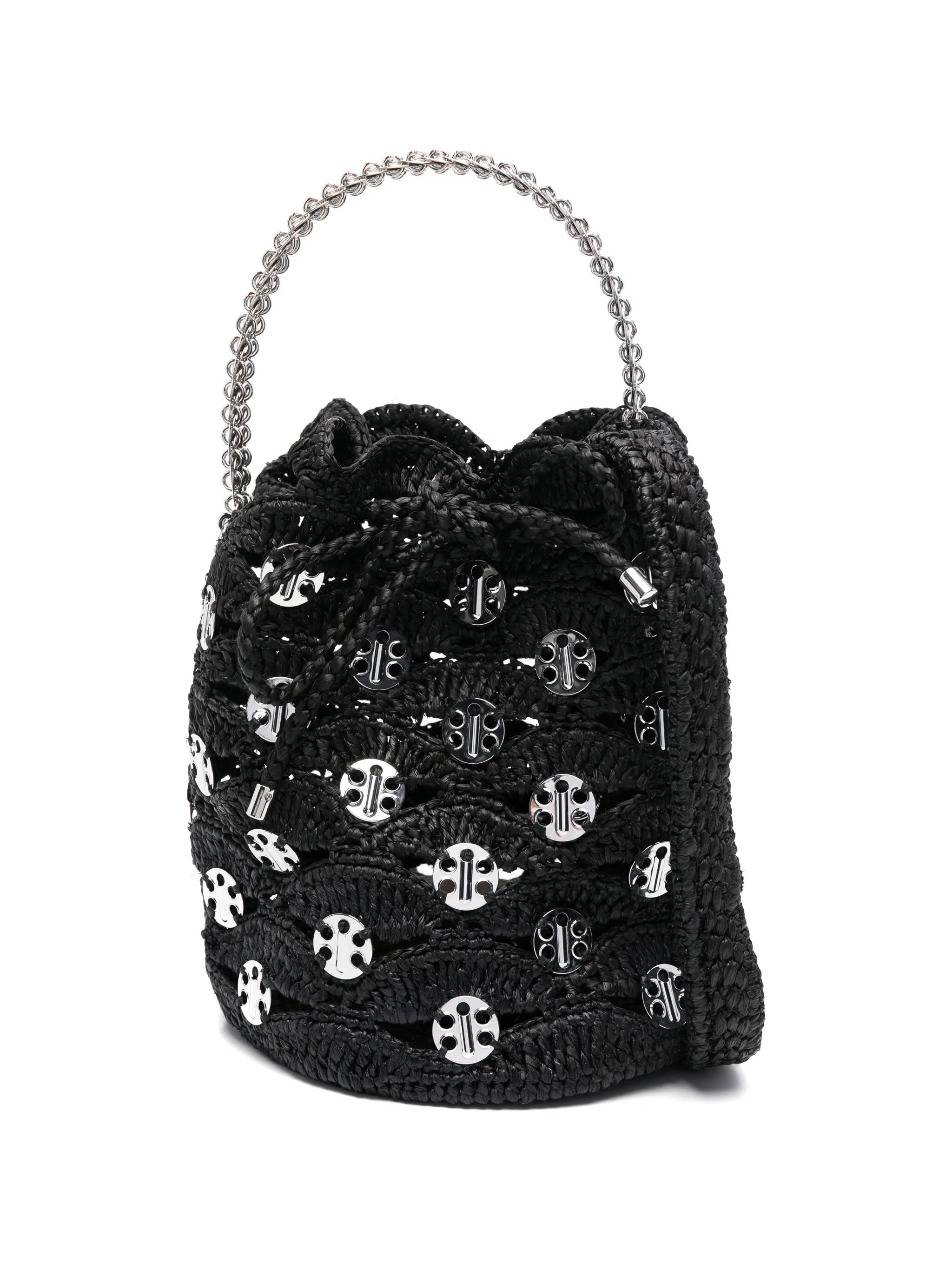 raffia bucket bag