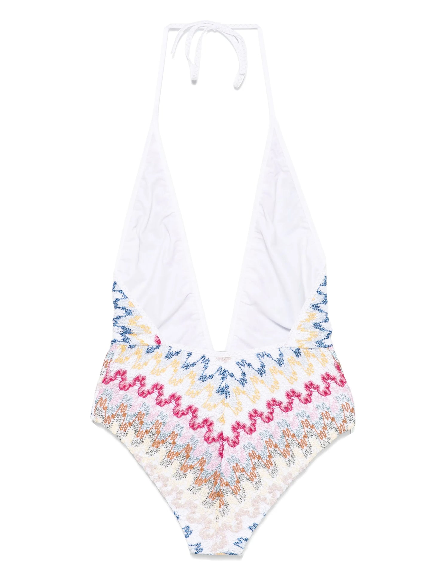 zigzag-woven swimsuit