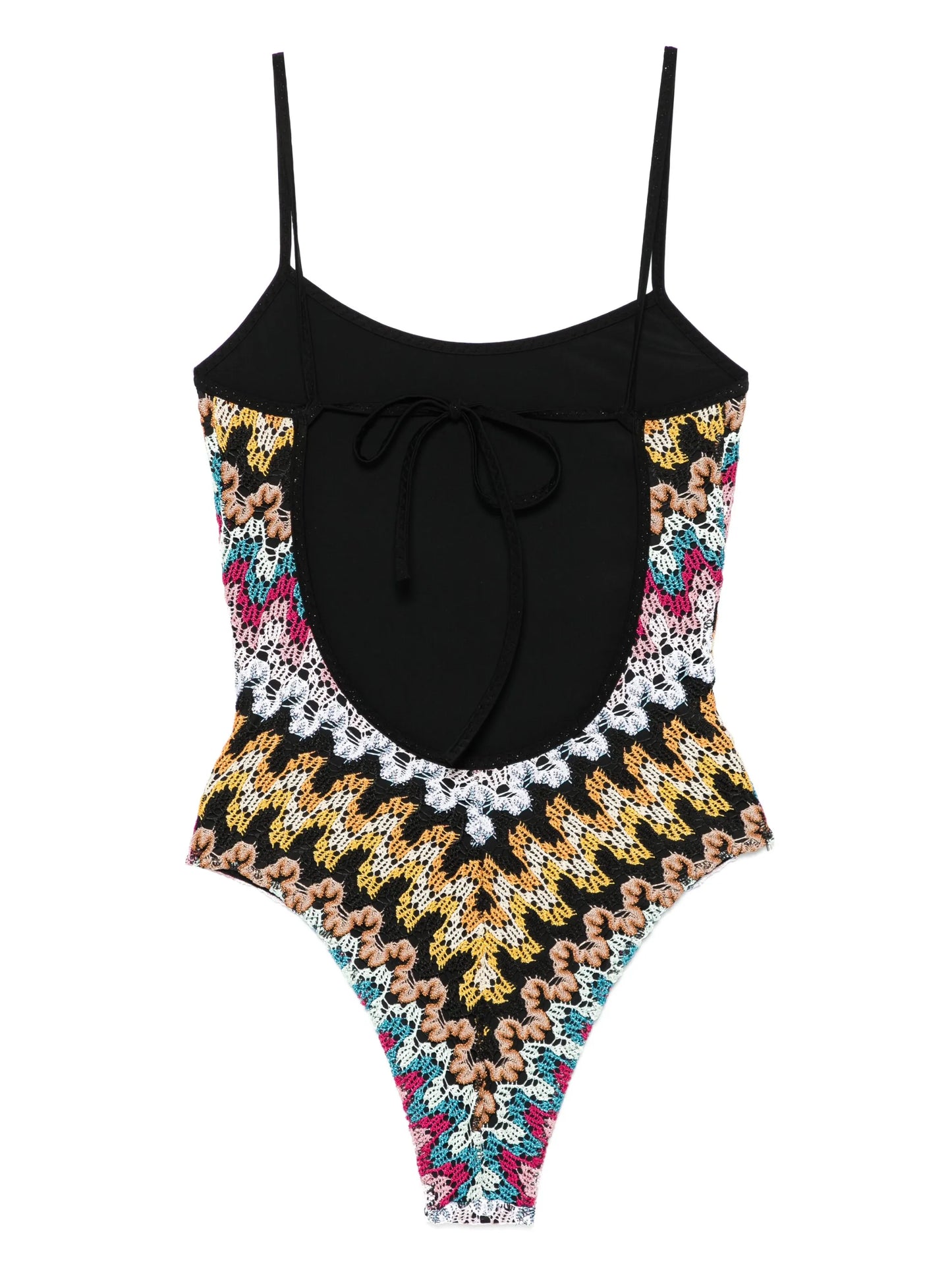 crochet-knit swimsuit