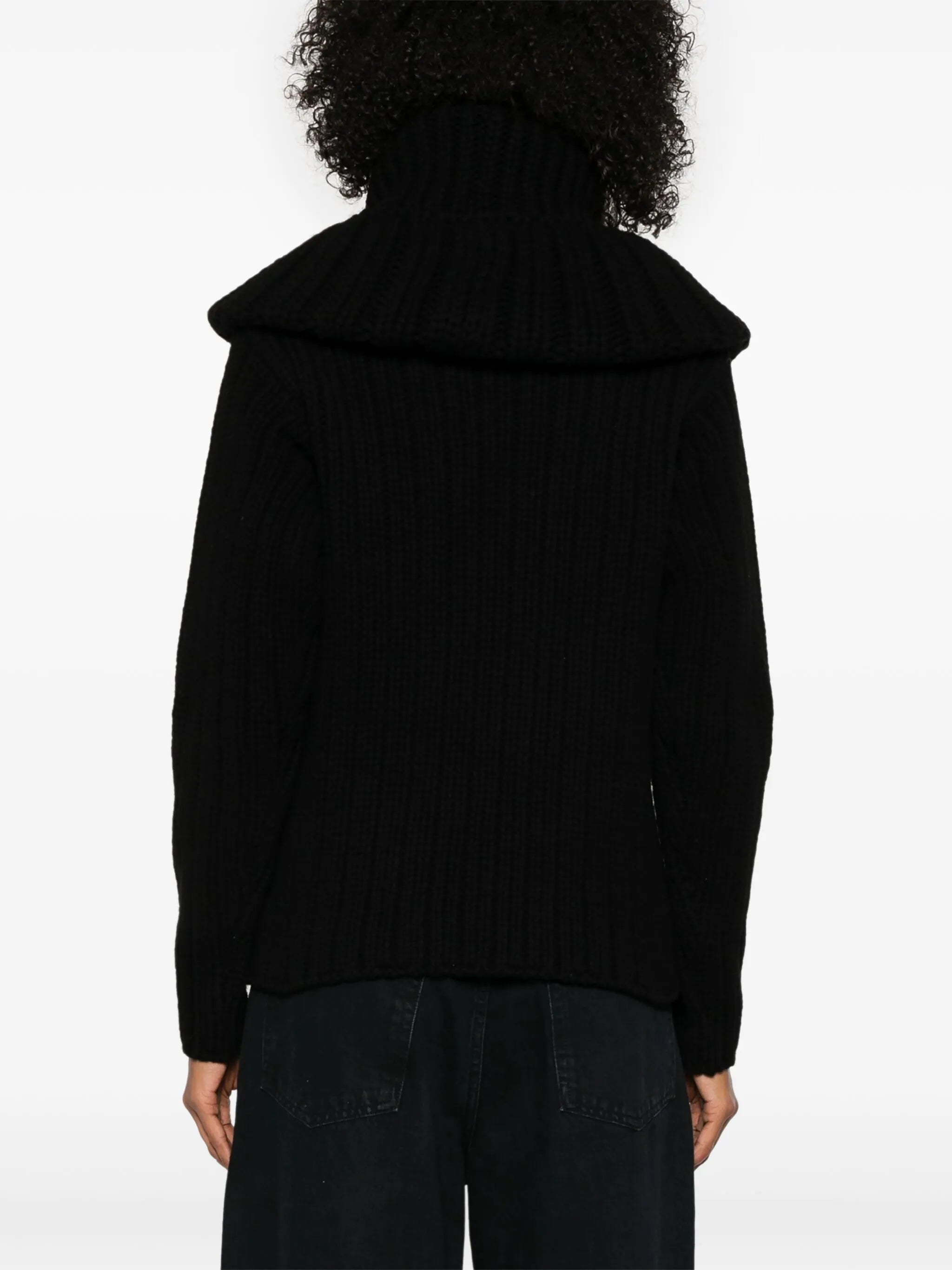 chunky ribbed knit sweater