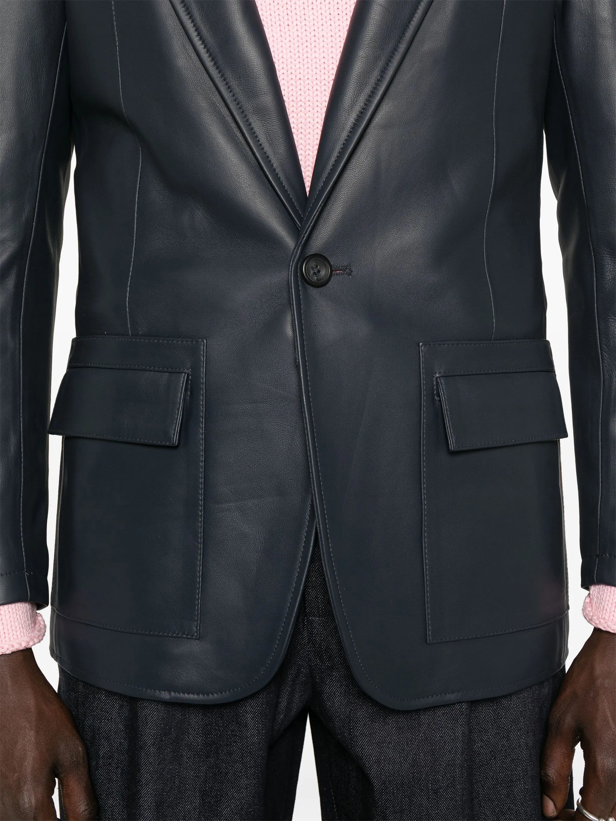 leather blazer